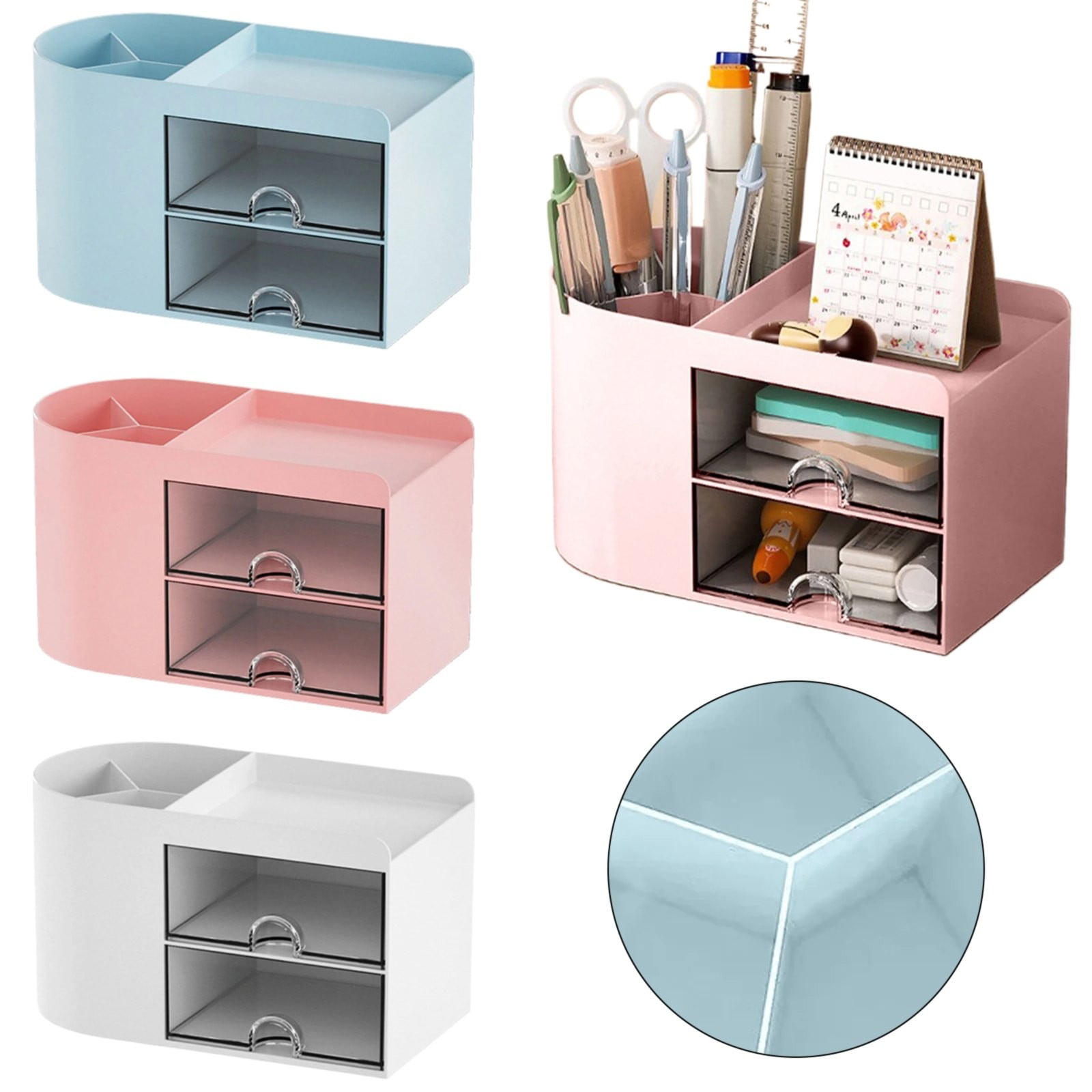 Rectangular Empty torage Box, Plastic Pencil Case, Clear Storage Container for Pencil,Crayon,Sticker,Cosmetics, 1 Pcs, 5.24x2.44x0.98 7.08x3.74x4.13 White - Image 8