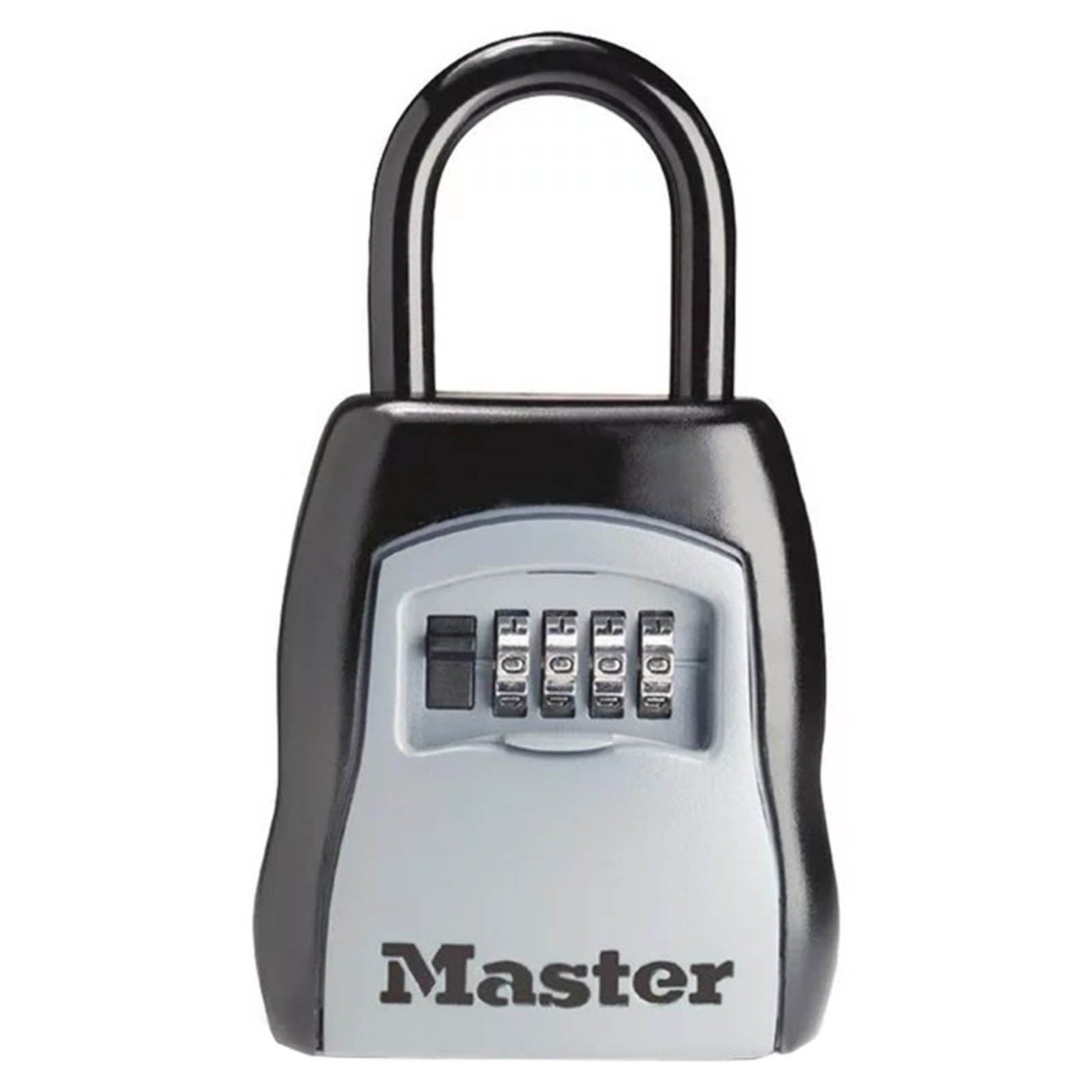 1Pack U-Shackle Waterproof Outdoor 4 Digit Combo,Large Key Lockbox with Hook,Resettable Combination Code Lock Box,Waterproof Security Wall Mount Lock Box for Home,Apartment Key(Black) Black - Image 1