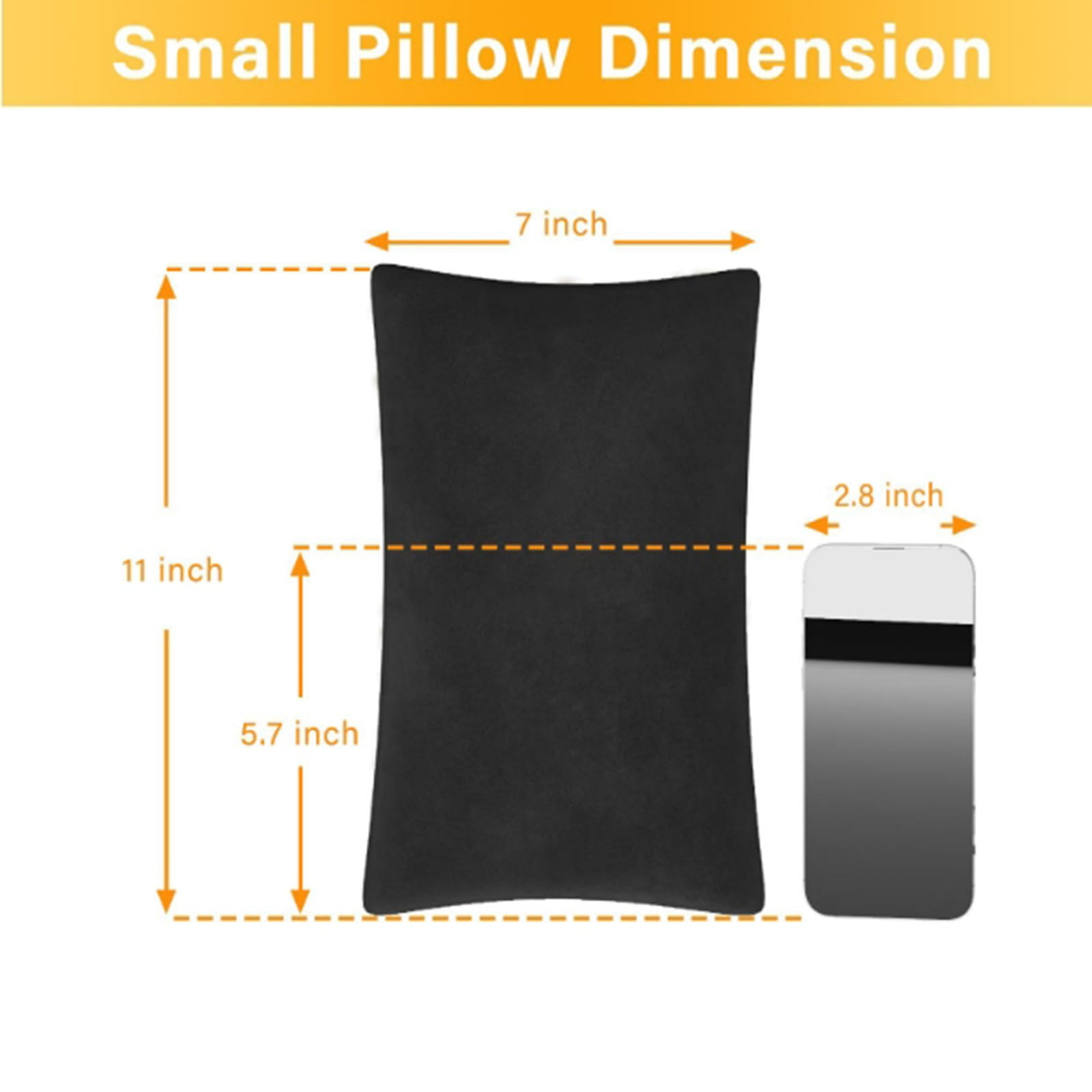 2 Pack Small Pillow, Cooling Memory Foam Mini Pillow 11 X 7 Inches for Sleeping, Travel, Nap and Neck, Knee, Lumbar Support, Tiny Pillow Cushion for Pet, Dogs 11