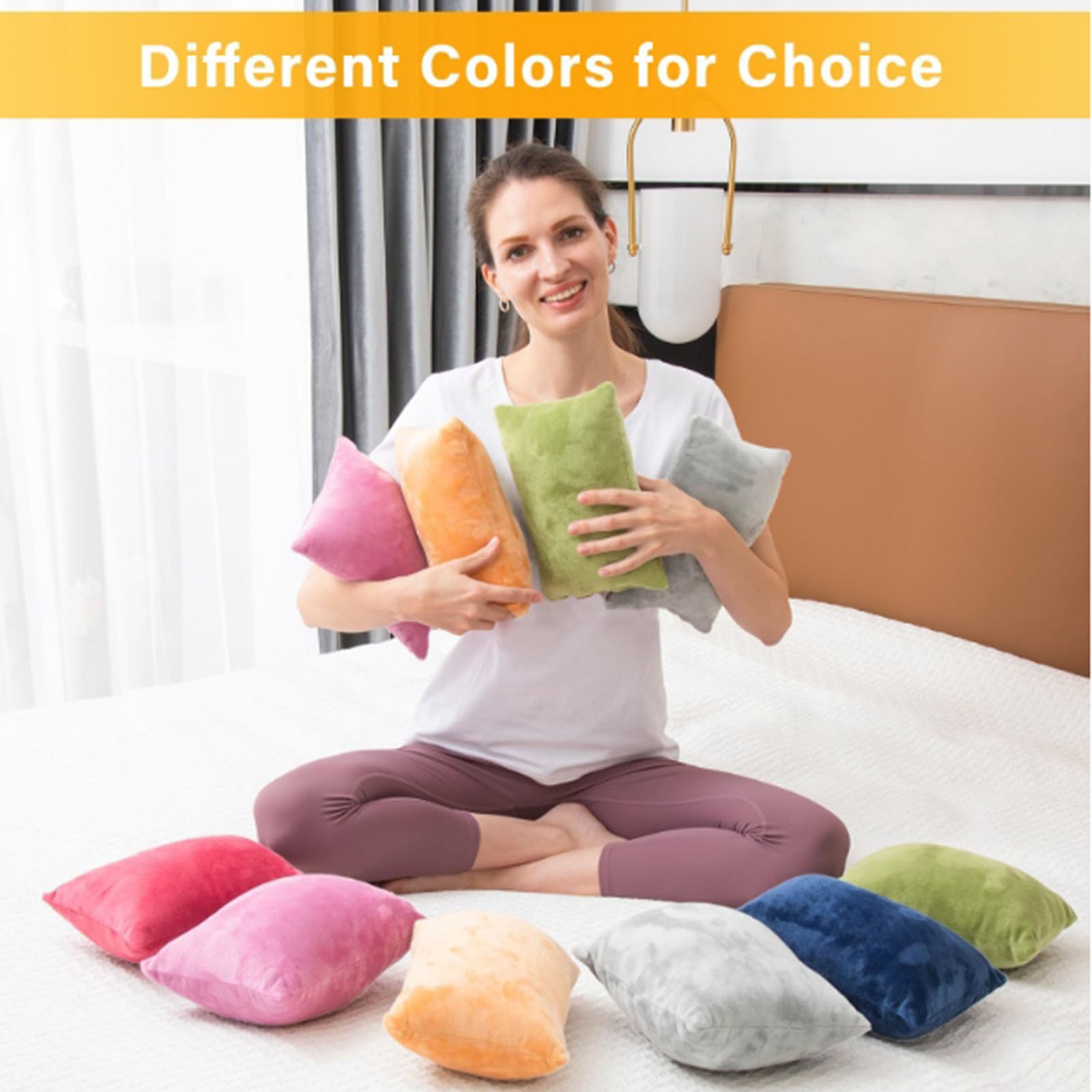 2 Pack Small Pillow, Cooling Memory Foam Mini Pillow 11 X 7 Inches for Sleeping, Travel, Nap and Neck, Knee, Lumbar Support, Tiny Pillow Cushion for Pet, Dogs 11
