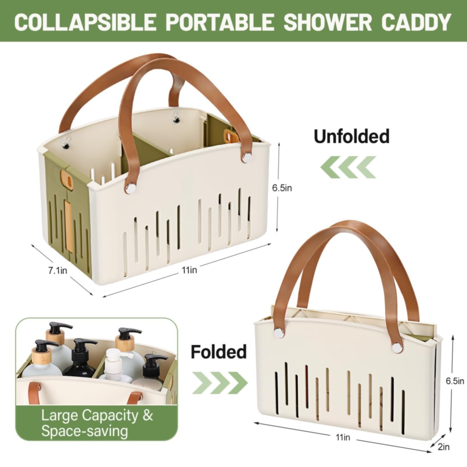 Cotton Woven Basket with PU Leather Handle, Clothes Toys Candy Gifts Cotton Rope Organizer, Living Room Basket Bathroom Shower Storage Laundry Basket, Dog Cat Bed, Fall Basket, 11.02x8.66x4.33 11.02