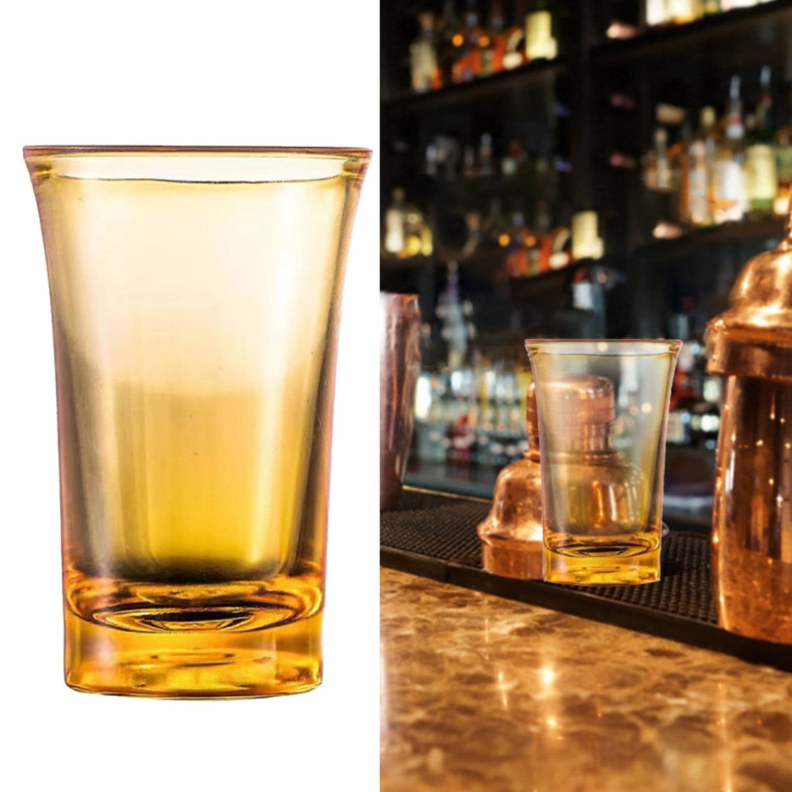 1 Pack Heavy Base Multicolor Shot Glasses Set, 1.2 oz Colorful Shot Bulk, Clear Shot Glass, Tequila Cups Small Glass, Shot Glasses for Whiskey, Tequila, Vodka, Spirits & Liquors(Blue,1.7x1.7x2.6