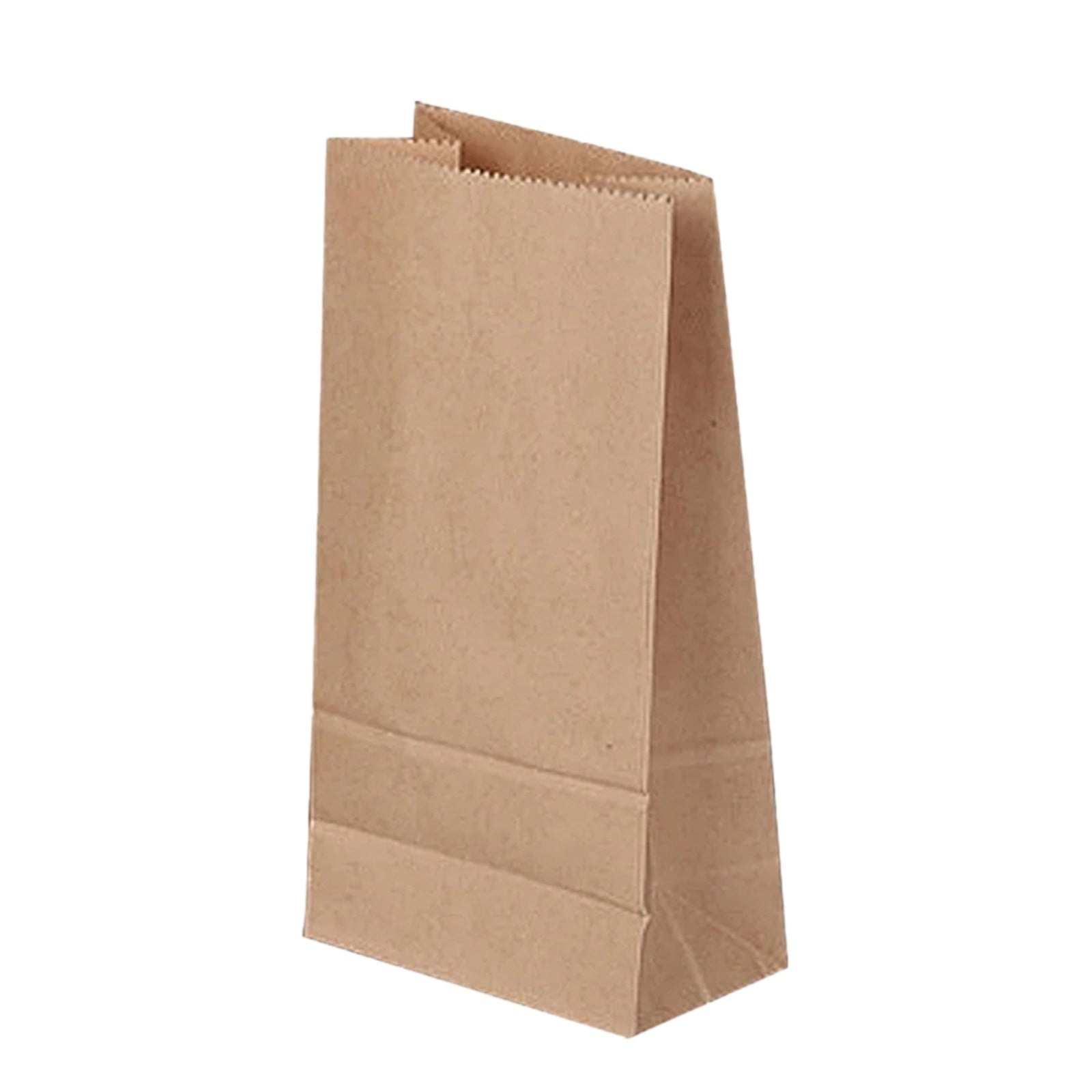 Paper Grocery Bags (50 Pcs Bulk) Heavy Duty Brown Paper Bag, Large Grocery Kraft Sacks, for Takeout, Restaurant, Retail, Shopping, 3.54x2.16x7.08 3.54