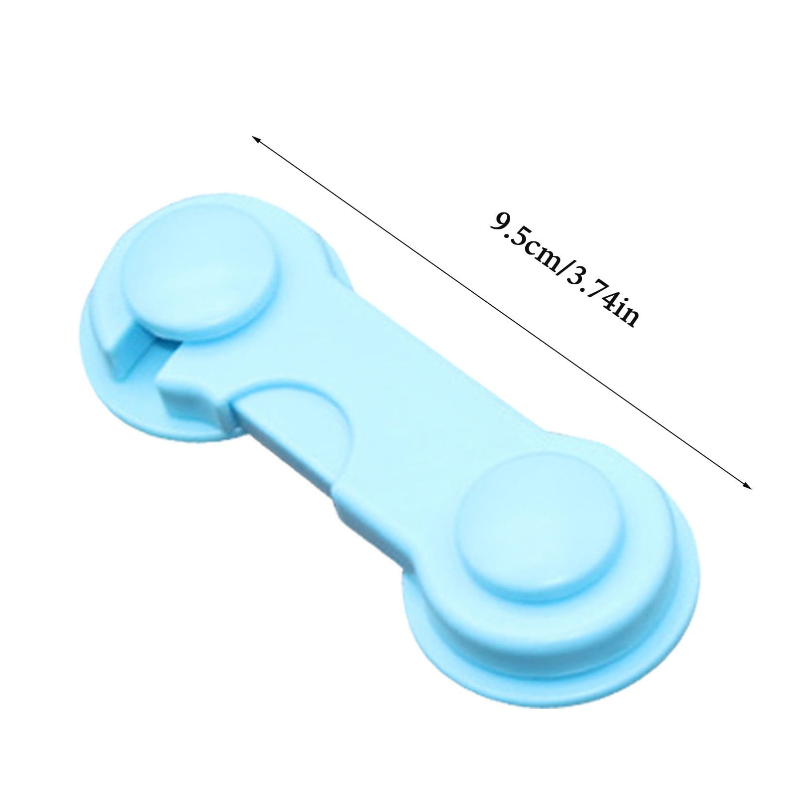 Cabinet Locks for Pet Safety, Plastic Latches with Adhesive for Drawer Cupboards Closet and Pantry Door, Fridge Lock for Protecting Dog and Cat, 2 Pcs, 3.74 Inches 3.74