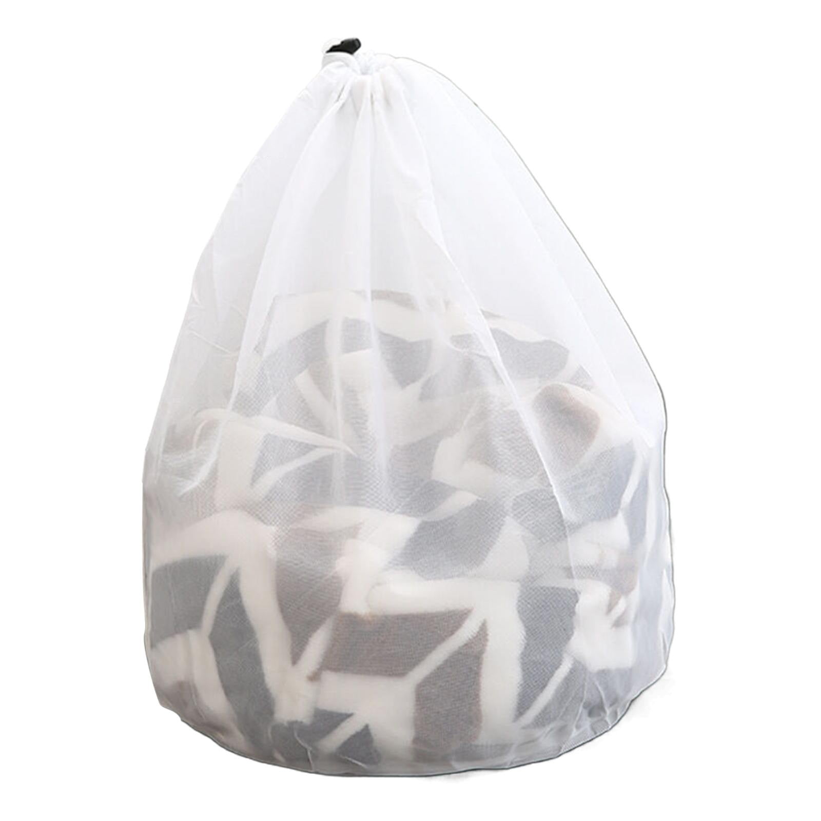Breathable Storage Sack,Drawstring Laundry Bags,Heavy-Duty Nylon Drawstring Bag,Large Nylon Mesh Gift Dishwasher Bag with Sliding Drawstring for Laundry Jewelry Gifts Wedding Favor Home(30x40cm) 80x60cm - Image 1