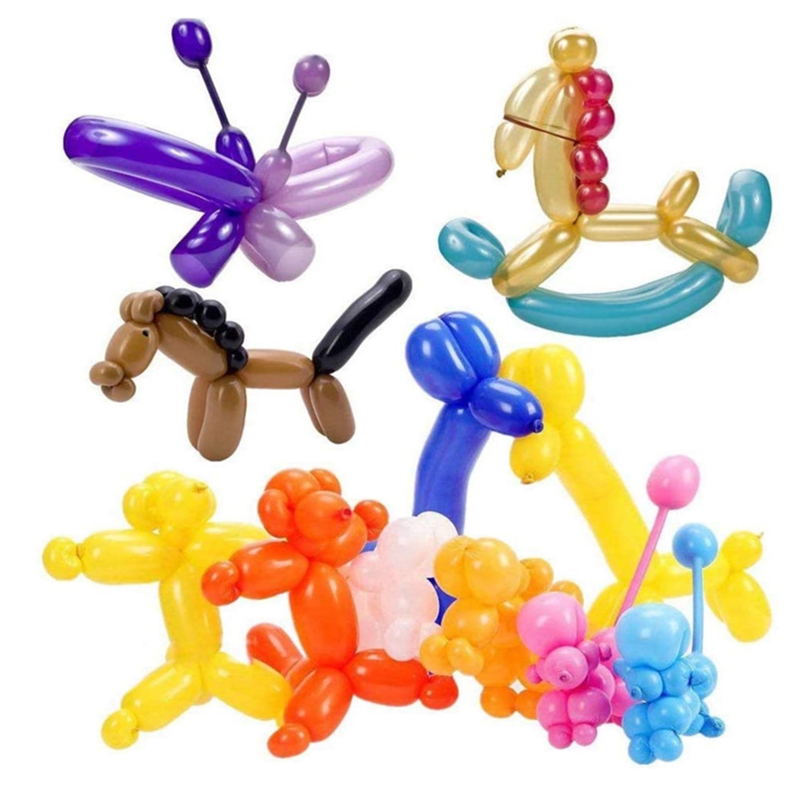 Long Balloons 100 Pack,for Animal Twisting and Party Decor,Thickened Latex Modeling Balloons for DIY Shapes,Ideal for Birthdays,Christmas,Wedding Celebrations,Durable for Clowns and Magicians - Image 4