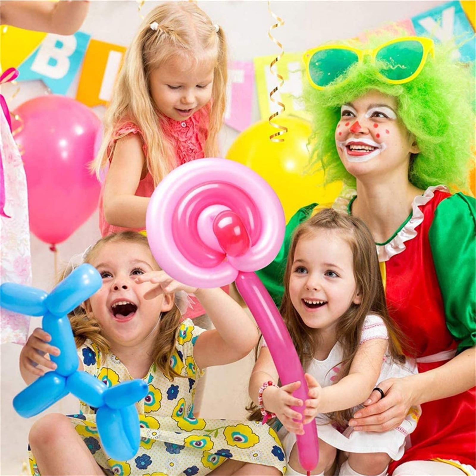 Long Balloons 100 Pack,for Animal Twisting and Party Decor,Thickened Latex Modeling Balloons for DIY Shapes,Ideal for Birthdays,Christmas,Wedding Celebrations,Durable for Clowns and Magicians - Image 5