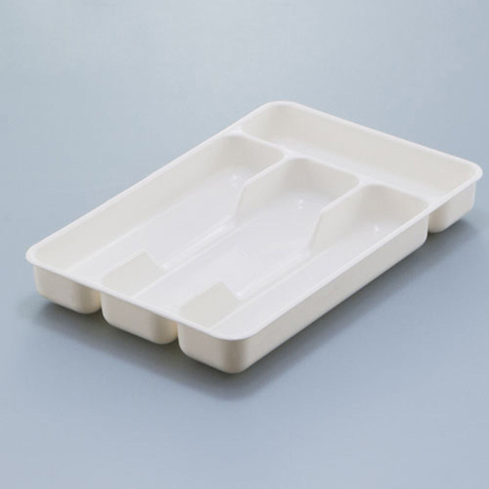 Small Silverware Tray, Heavy Duty Plastic Cutlery Tray, Durable Small Silverware Organizer, Keeps forks and spoons perfectly stacked, 1 Pack, 10.7x6.9 10.7