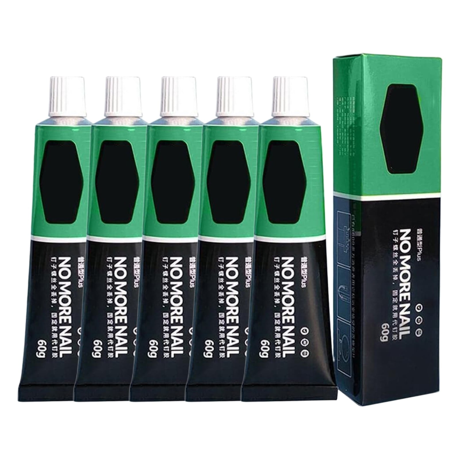 Super Glue for Metal and Stainless Steel 60g - All Purpose Glue, Heavy Duty Waterproof, Heat Resistant, Quick-Dry, Clear Glue for Strong Bonding Between Metals, Other Materials, Jewelry Making(1pc) 5pc - Image 1