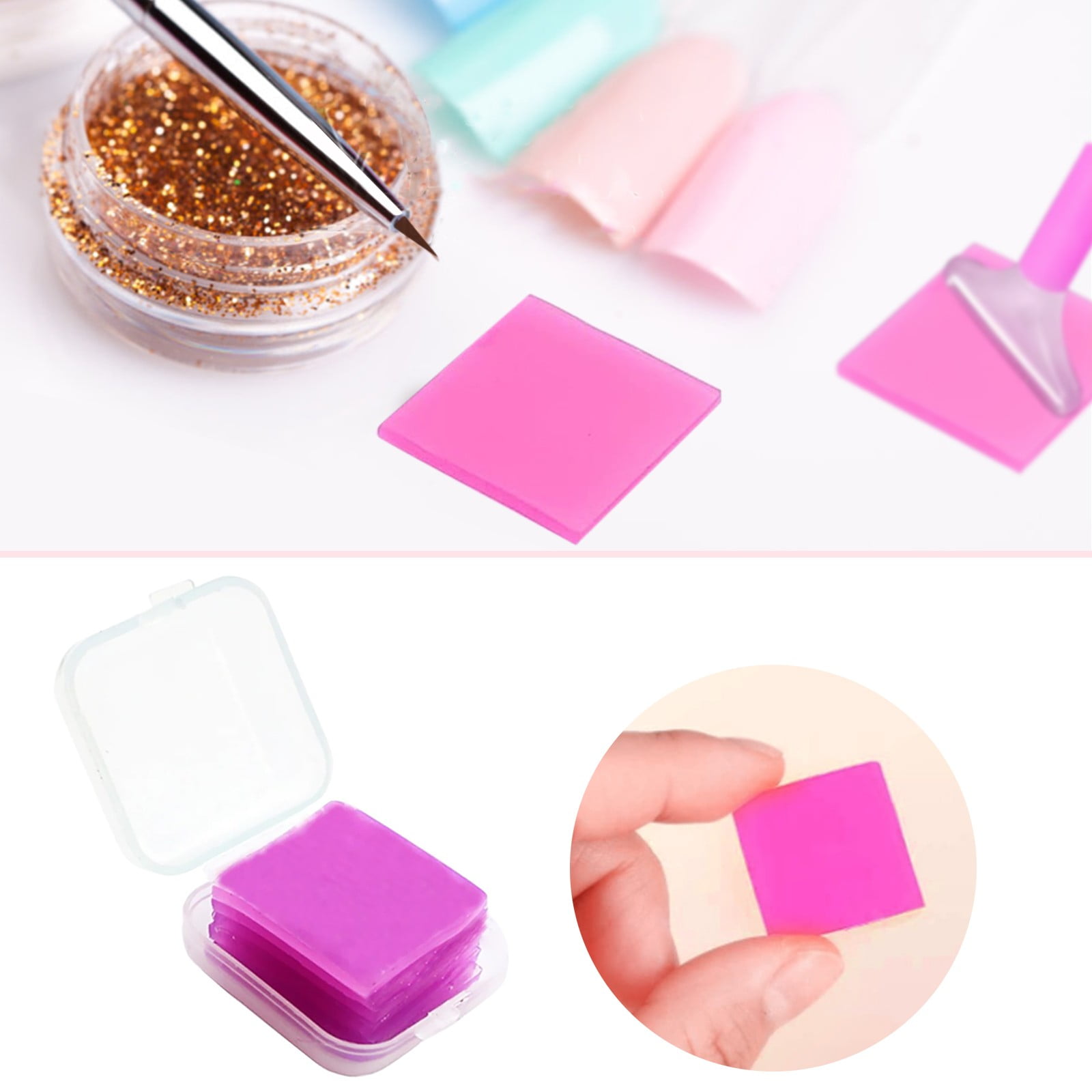 Diamond Painting Art Wax Refills for Diamond Art Dots Accessories, DIY Putty Glue and Wax for Diamond Art Embroidery Accessories with Storage Box, 6 Pcs, 0.98x0.98 0.98