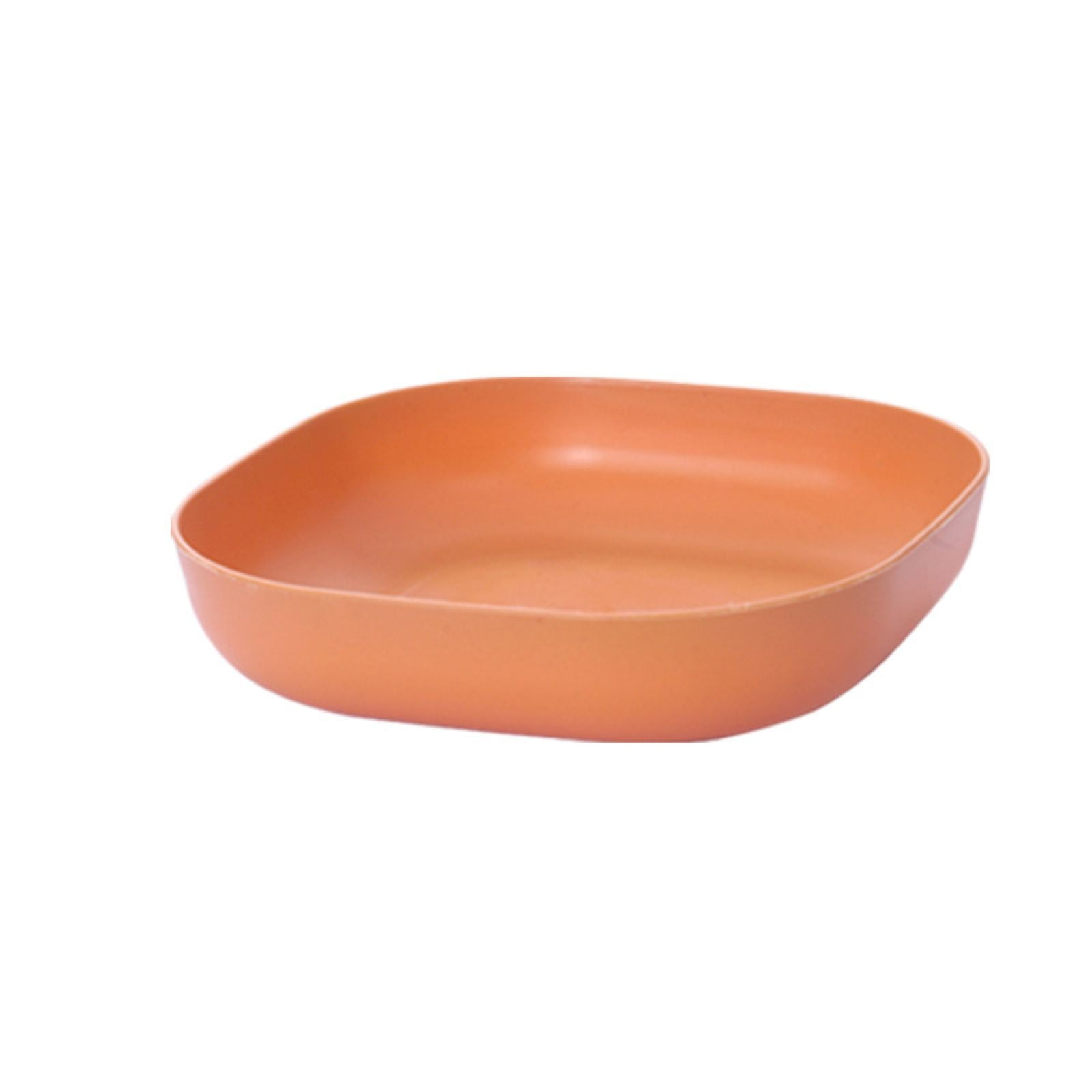Plastic Pasta Bowls Reusable,Square Plate Bowls,Plastic Small Bowls For Kitchen,Pasta Serving Bowl,Kitchen Wheat Straw Serving Unbreakable Wide Shallow Dinner Plate Bowls For Salad, Cereal,Soup 5.5