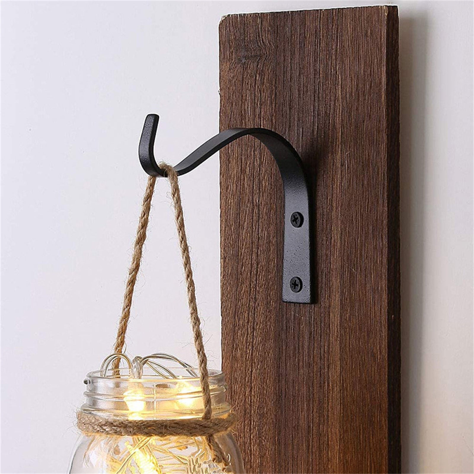Outdoor Plant Hangers for Hanging Baskets, Heavy Duty Metal Plant Brackets for Hanging Plants Outside, Metal Plant Hooks Plant Wall Hooks for Hanging Lantern, Bird Feeder, 1 Pcs, 4.5x3.54 4.5