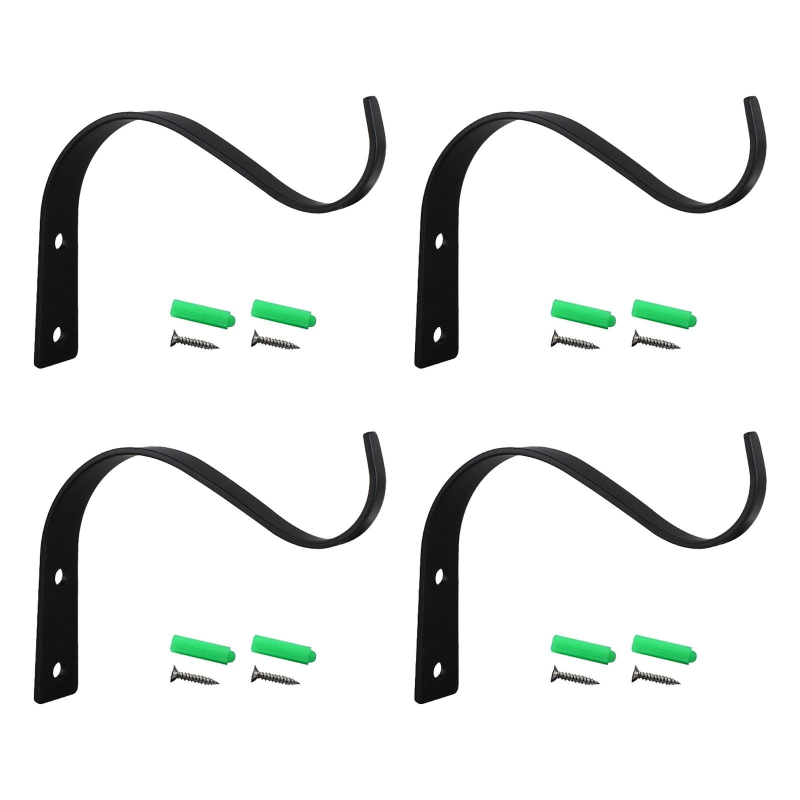 Outdoor Plant Hangers for Hanging Baskets, Heavy Duty Metal Plant Brackets for Hanging Plants Outside, Metal Plant Hooks Plant Wall Hooks for Hanging Lantern, Bird Feeder, 1 Pcs, 4.5x3.54 4.5