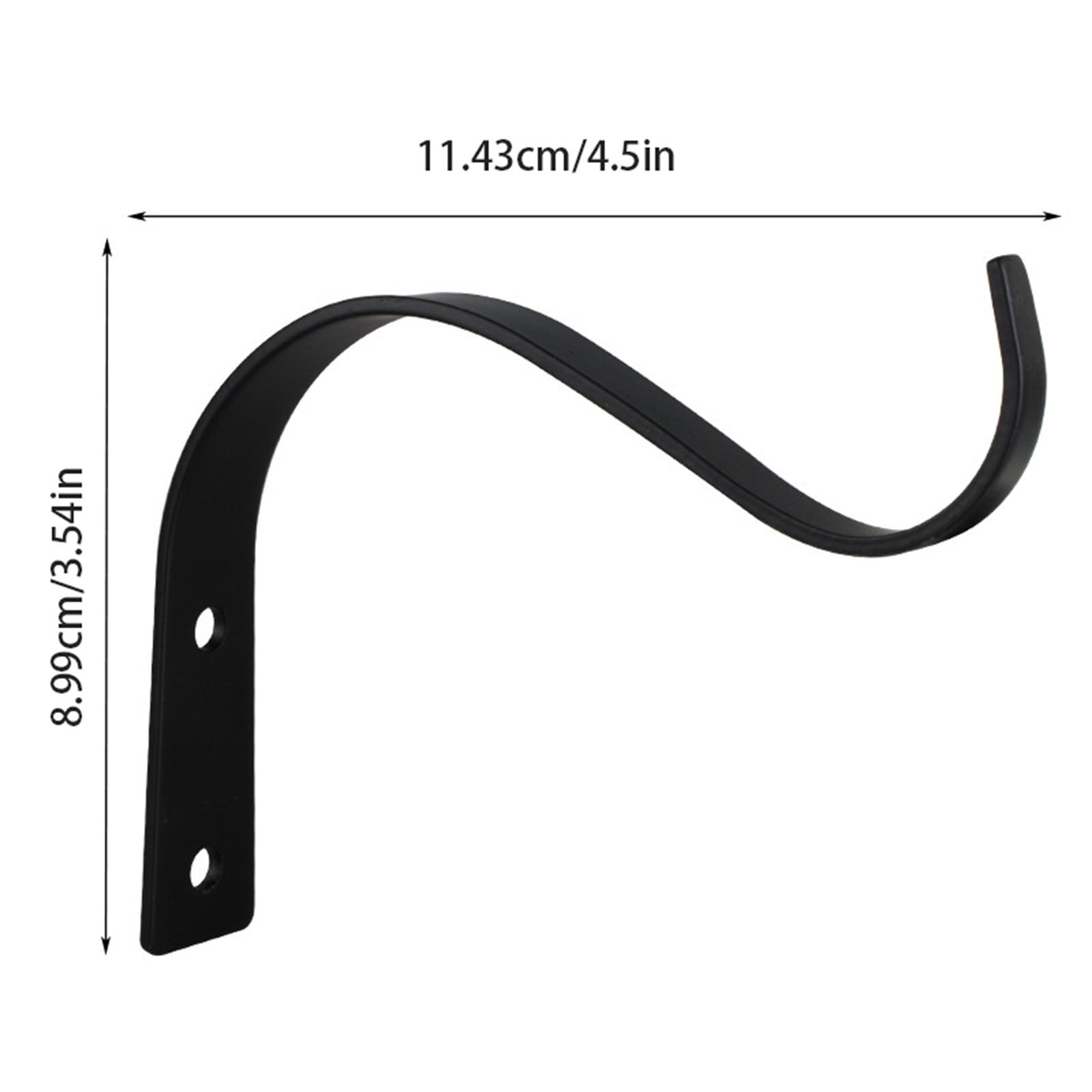 Outdoor Plant Hangers for Hanging Baskets, Heavy Duty Metal Plant Brackets for Hanging Plants Outside, Metal Plant Hooks Plant Wall Hooks for Hanging Lantern, Bird Feeder, 1 Pcs, 4.5x3.54 4.5