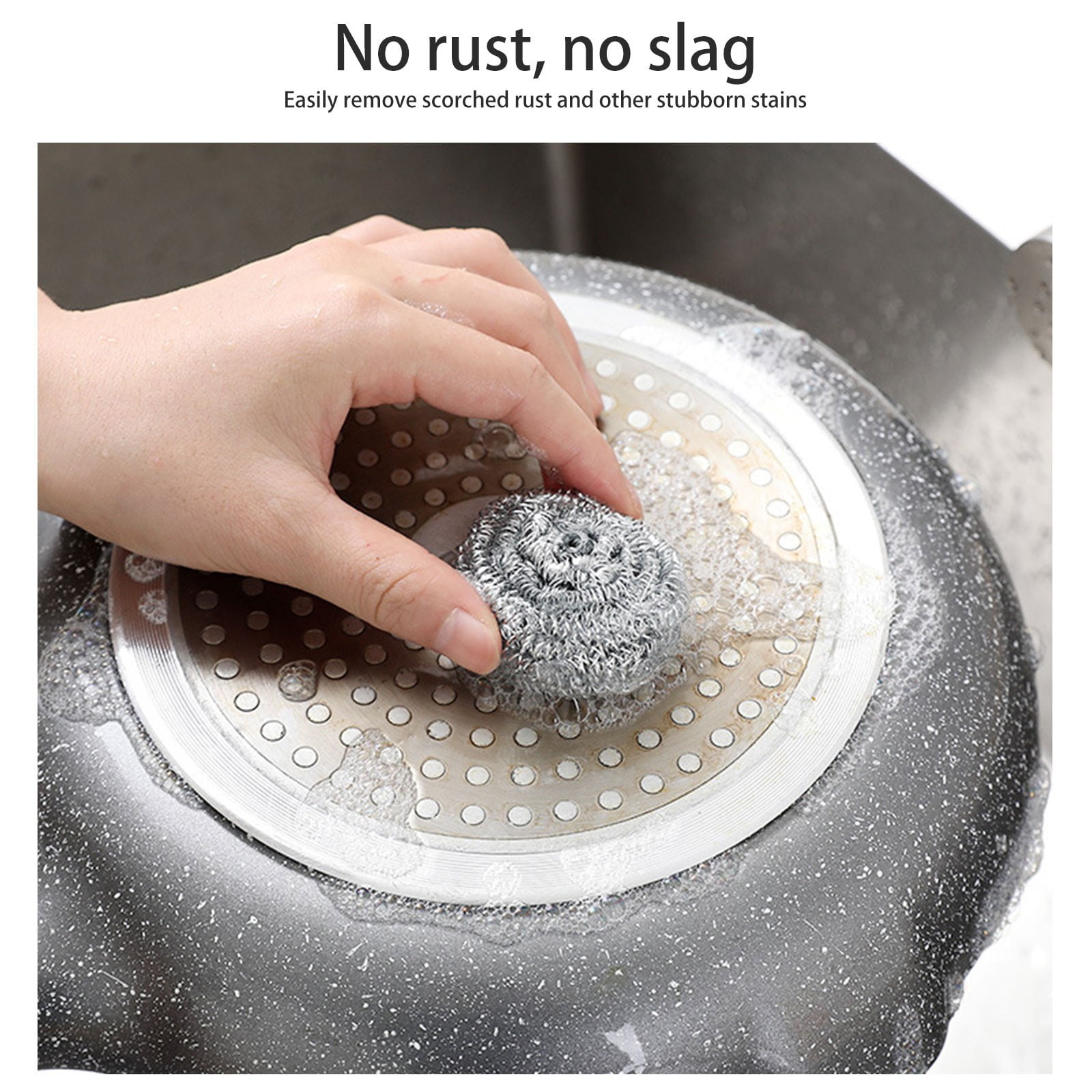 Stainless Steel Scrubbers,Stainless Steel Scourers Sponges ,Stainless Steel Scrubbing Pads,Metal Scouring Pads,Steel Wool Scrubbers For Stoves, Pots, Cooker Hoods, That Are Difficult To Clean,4pcs 5pcs - Image 6