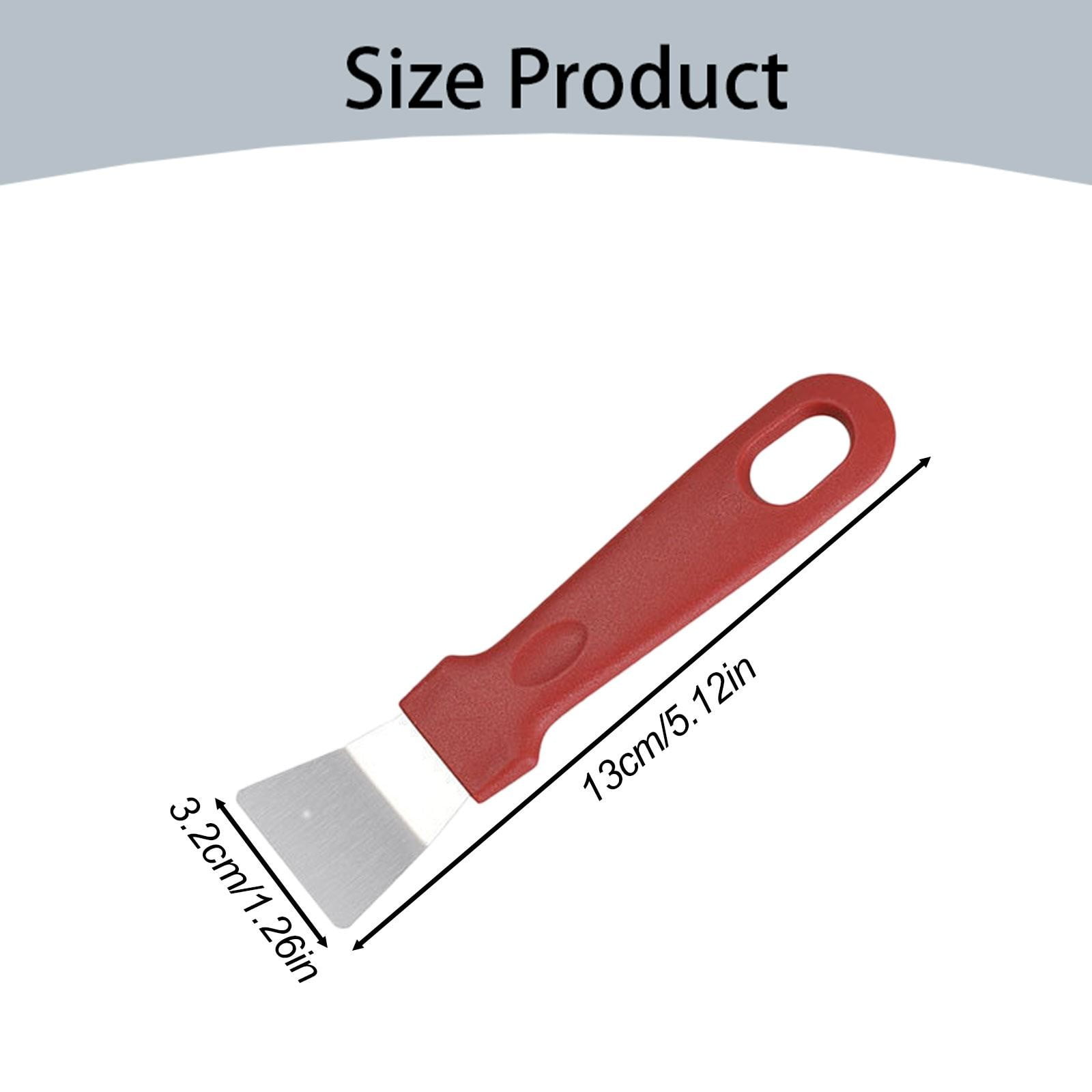 Stainless Steel Scrapers, Multifunctional Scraper Cleaning Tool for Cookware, Stovetop, Adhesive, Oven Racks, Grout, Grill, Glass, Durable Scraper for Kitchen, Home, 1 Pcs, 5.12x1.26 5.12