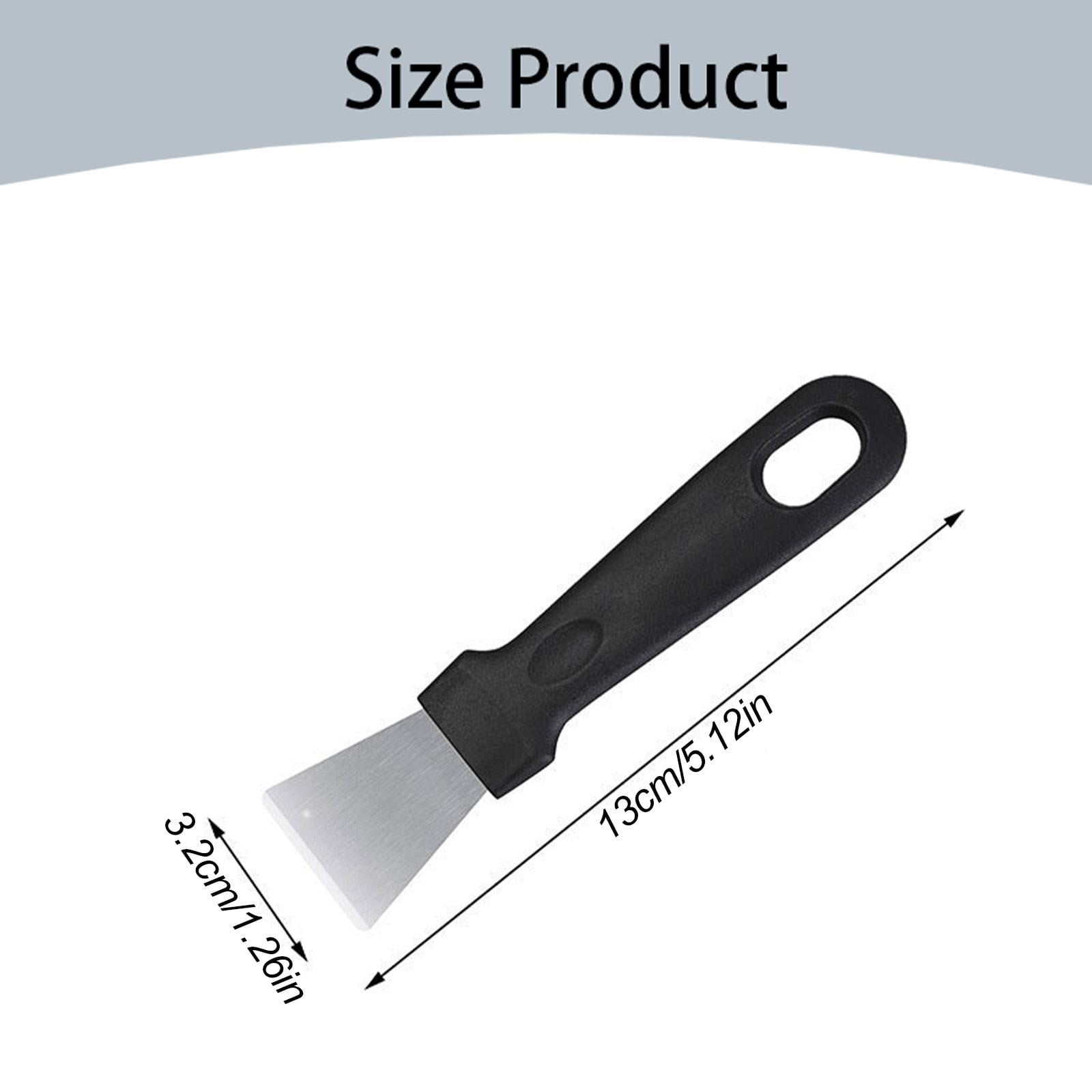 Stainless Steel Scrapers, Multifunctional Scraper Cleaning Tool for Cookware, Stovetop, Adhesive, Oven Racks, Grout, Grill, Glass, Durable Scraper for Kitchen, Home, 1 Pcs, 5.12x1.26 5.12