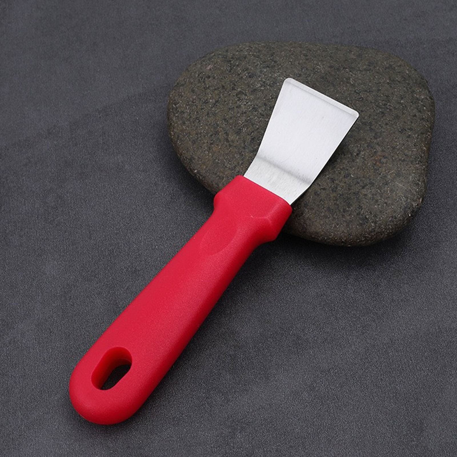 Stainless Steel Scrapers, Multifunctional Scraper Cleaning Tool for Cookware, Stovetop, Adhesive, Oven Racks, Grout, Grill, Glass, Durable Scraper for Kitchen, Home, 1 Pcs, 5.12x1.26 5.12