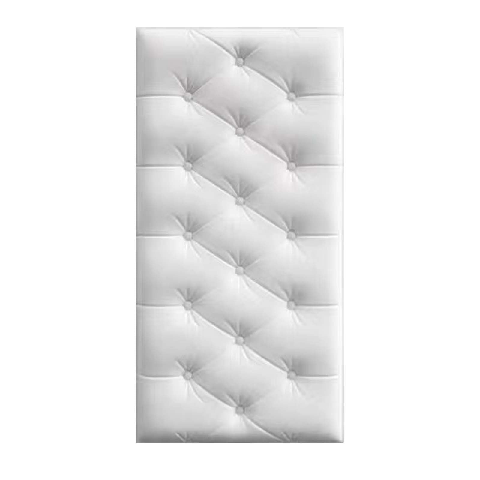 1Pcs 3D Anti Collision Wall Padding For Bedroom,Self Adhesive Peel And Stick Headboard Padded Wall Cushion Upholstered Self-Adhesive Wall Panels Playroom Decorative Protection Panel A - Image 1
