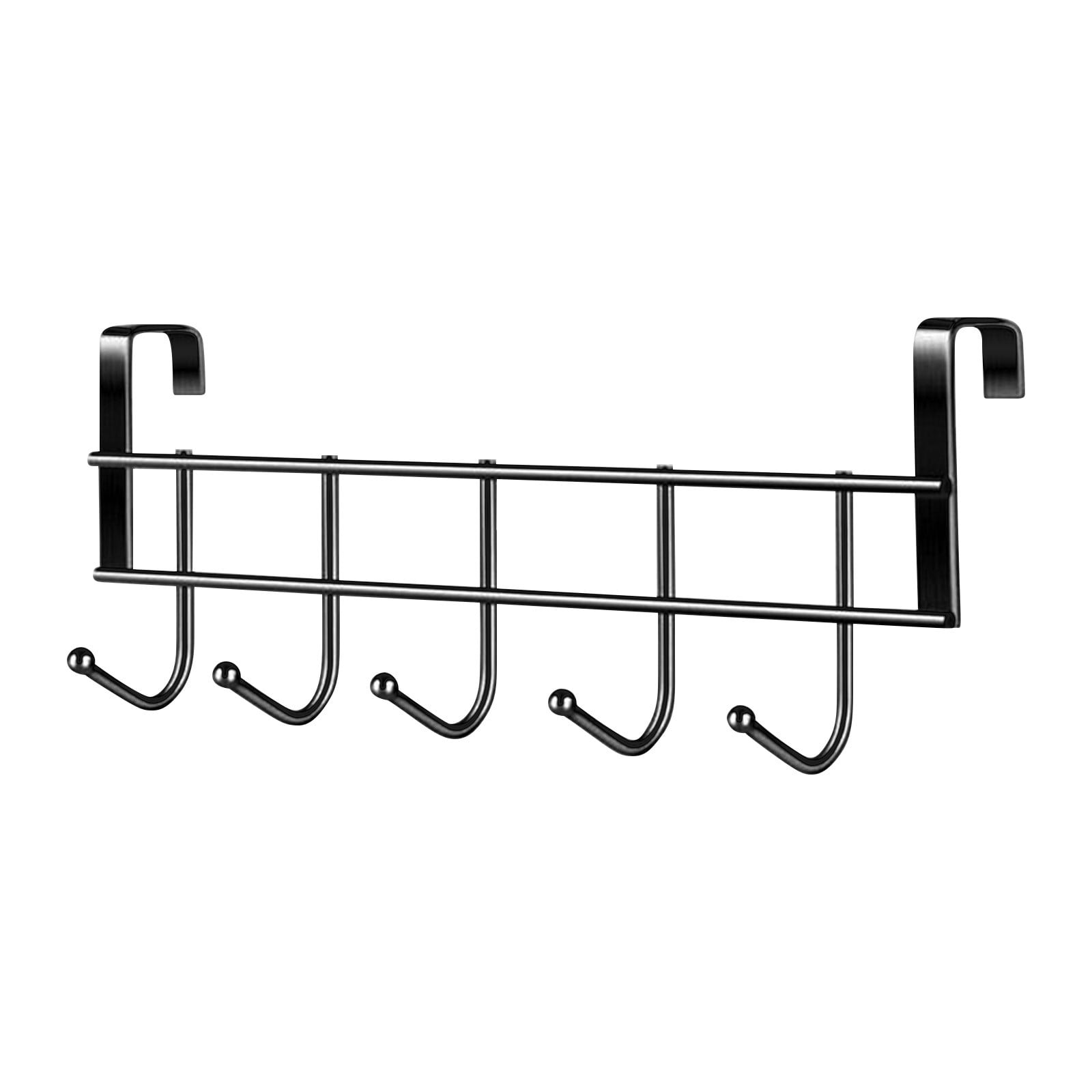 Over The Door Hooks, Door Hanger Hooks For Hanging ,Over The Door Towel Racks With 5 Coat Hook,Over The Door Towel Rack For Kitchen Bathroom Towel Holder Towels Hanger Rack Accessories 2.1 cm - Image 1