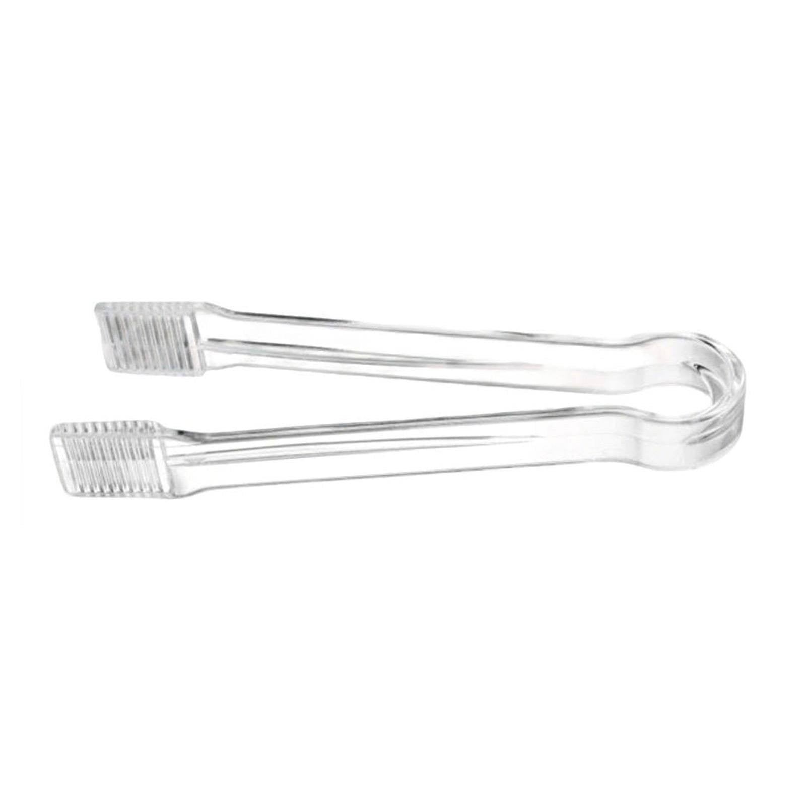 1Pcs Plastic Serving Tongs, 6.3 Inches Disposable Clear Plastic Tongs, Small Serving Tongs,Kitchen Mini Tongs,Small Serving Utensil Tongs For Party Food Buffet Appetizer Salad Catering Ice,(1PCS) 2PCS - Image 1