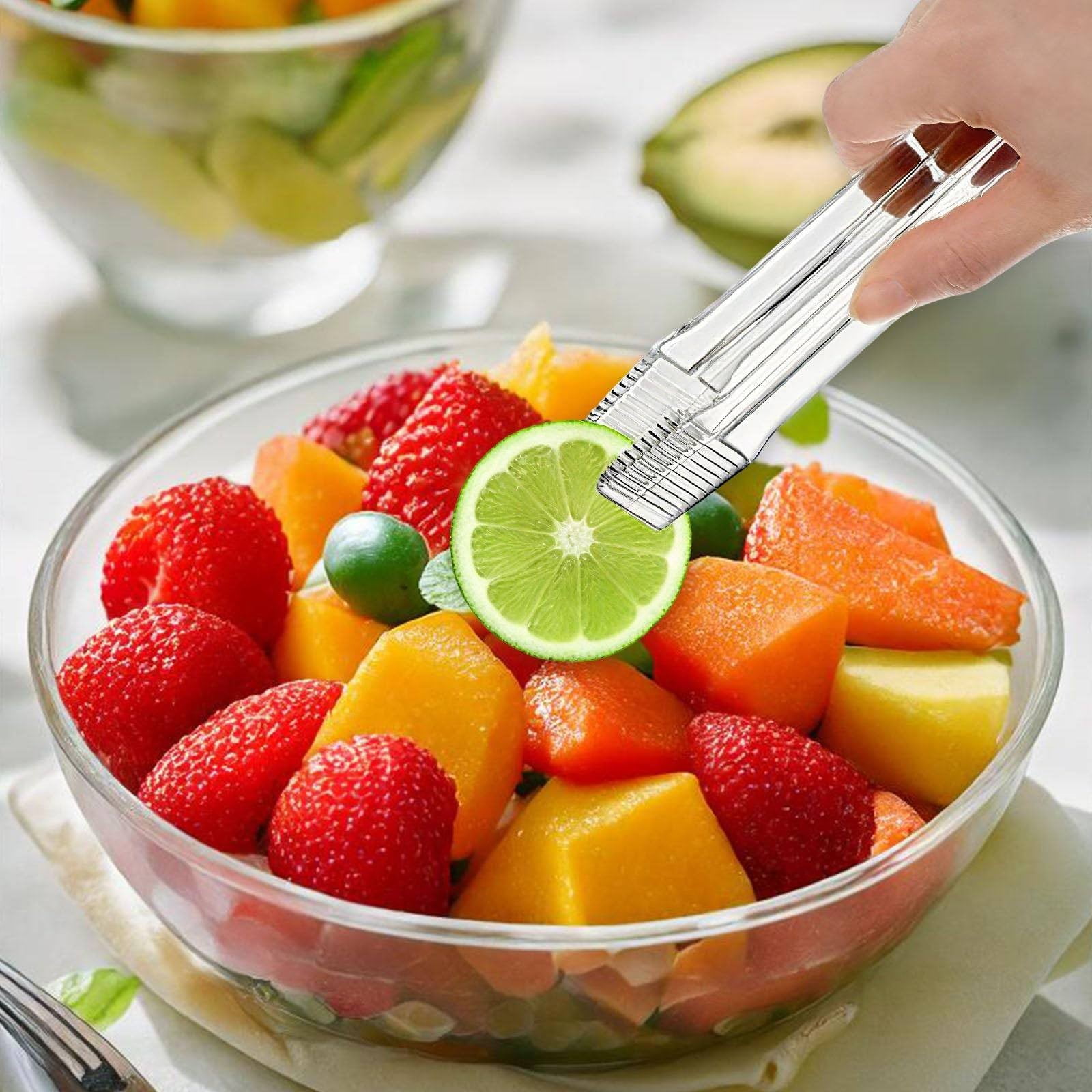 1Pcs Plastic Serving Tongs, 6.3 Inches Disposable Clear Plastic Tongs, Small Serving Tongs,Kitchen Mini Tongs,Small Serving Utensil Tongs For Party Food Buffet Appetizer Salad Catering Ice,(1PCS) 5PCS - Image 5