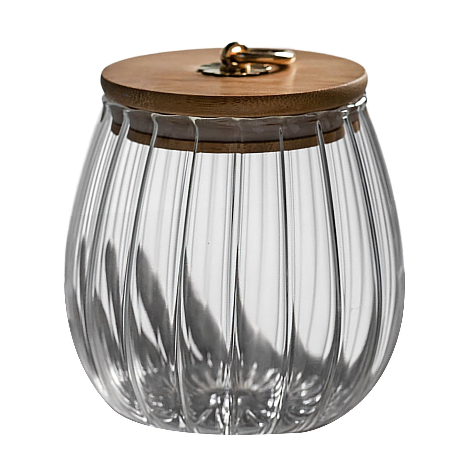 Sugar Containers With Bamboo Lids,Glass Coffee Canister Airtight Food Storage Jar With Lid, Candy Glass Canister Decorative Jars For Food Sugar Coffee Beans Tea, Coffee Bar Accessories A - Image 1