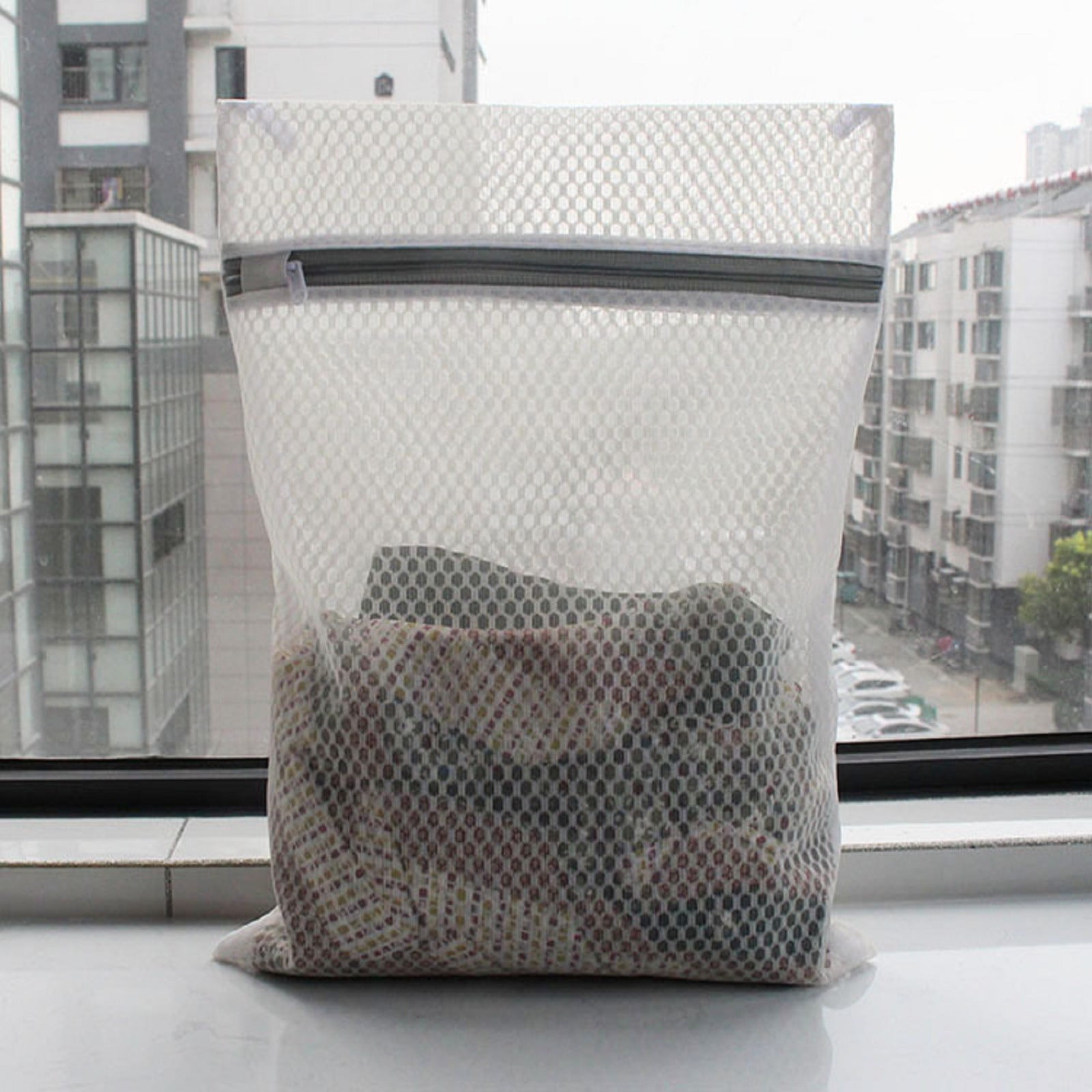 Honeycomb Delicates Bags for Washing Machine, Heavy Duty lingerie bags for Laundry, Travel Storage Organize Bag for Cotton Clothes, Sheet, Shoes, 1 Pcs, 15.75x11.81 15.75