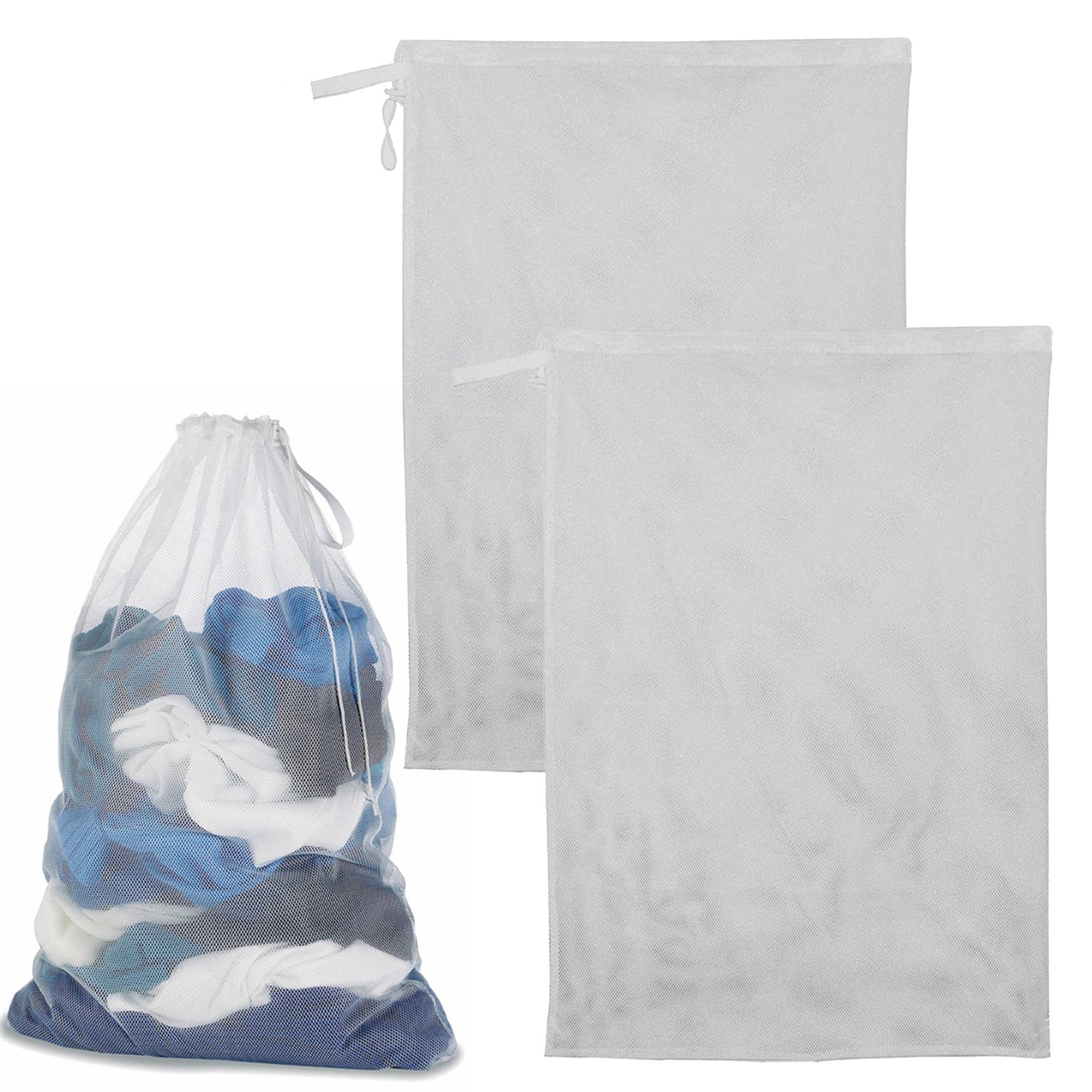 Honeycomb Delicates Bags for Washing Machine, Heavy Duty lingerie bags for Laundry, Travel Storage Organize Bag for Cotton Clothes, Sheet, Shoes, 1 Pcs, 15.75x11.81 23.62