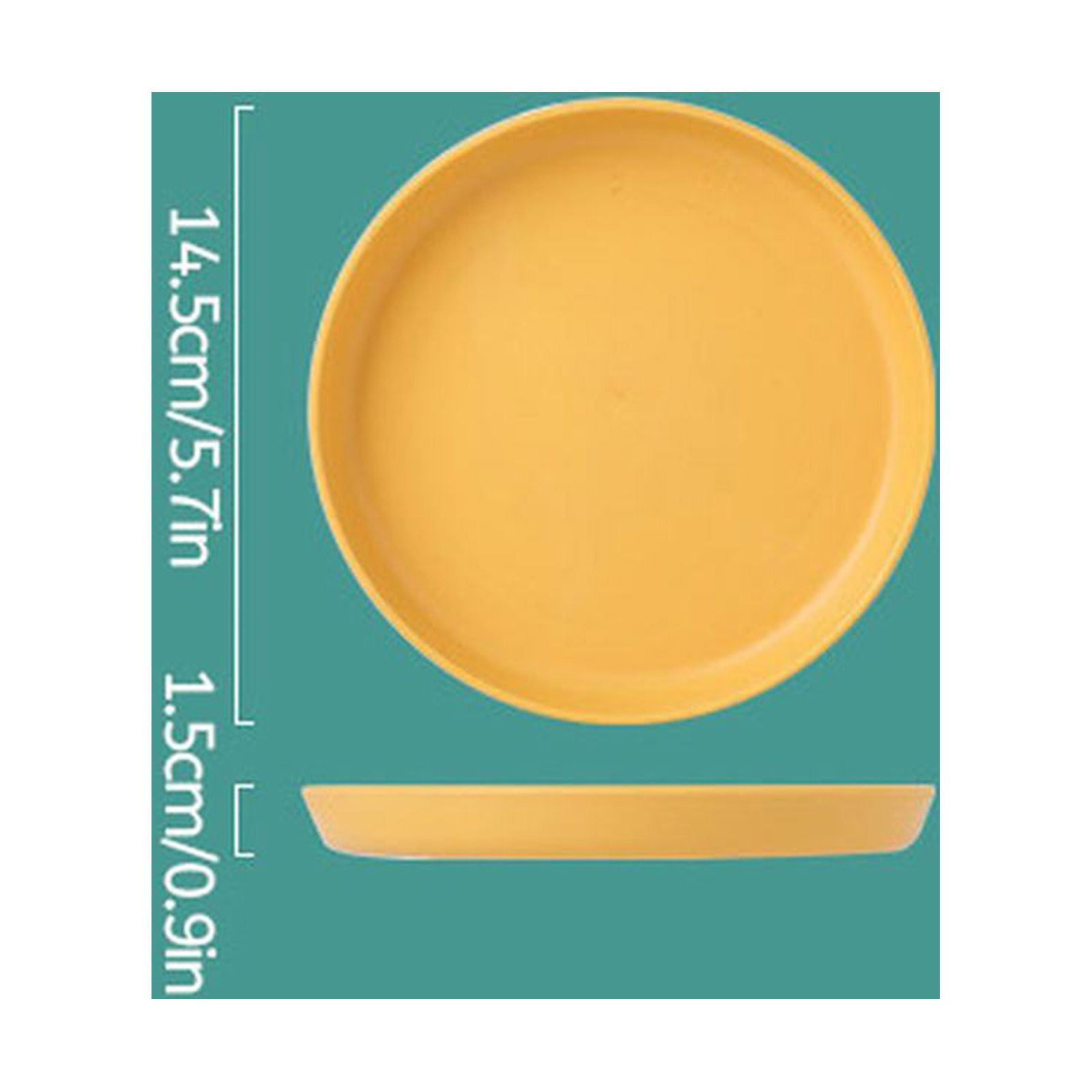1Pcs Lightweight Mini Plastic Plates, Spit Bone Dishes ,Unbreakable Dinner Dishes Plates,Reusable Plate Dishwasher Microwave Safe, Dinner Plates, Plastic Plates Reusable,Easy To Clean,Green Blue - Image 5