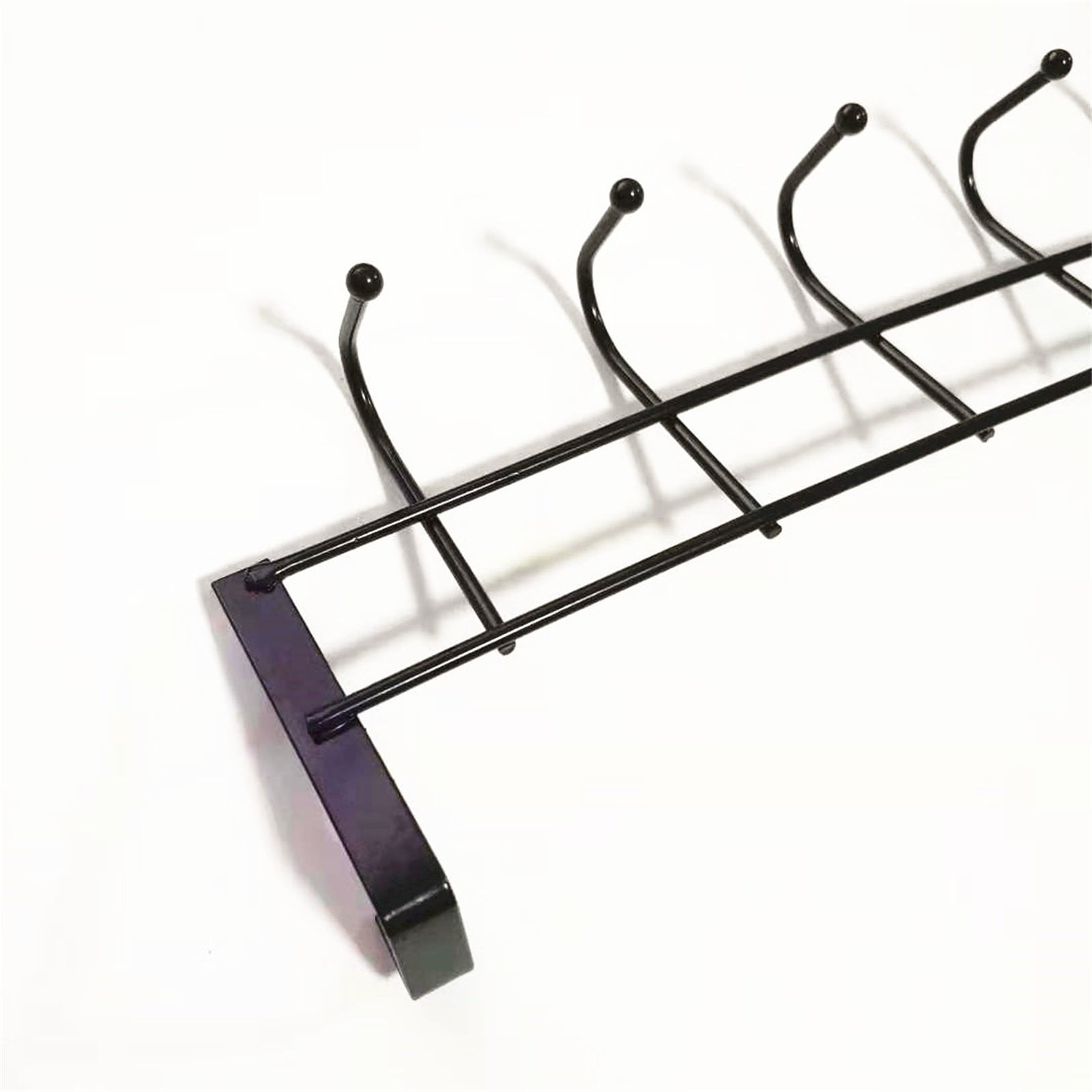 Over The Door Hooks For Hanging, Over The Door Hanger, Over The Door Organizer,Over The Door Towel Rack For Bathroom With 5 Coat Hooks, Bathroom Towel Holder Towels Hanger,Bedroom Door Hooks,(Black) Black - Image 8