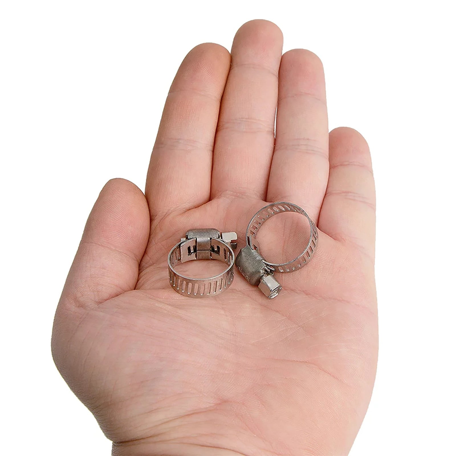 Heavy Duty Hose Clamp, Stainless Steel Hose Clamps Kit, Worm Gear Clamps for Fuel Line, Plumbing, Automotive, Mechanical Applications, Pipe, Tube, Radiator, Garden, 12 Pcs, 0.82x0.31 0.82