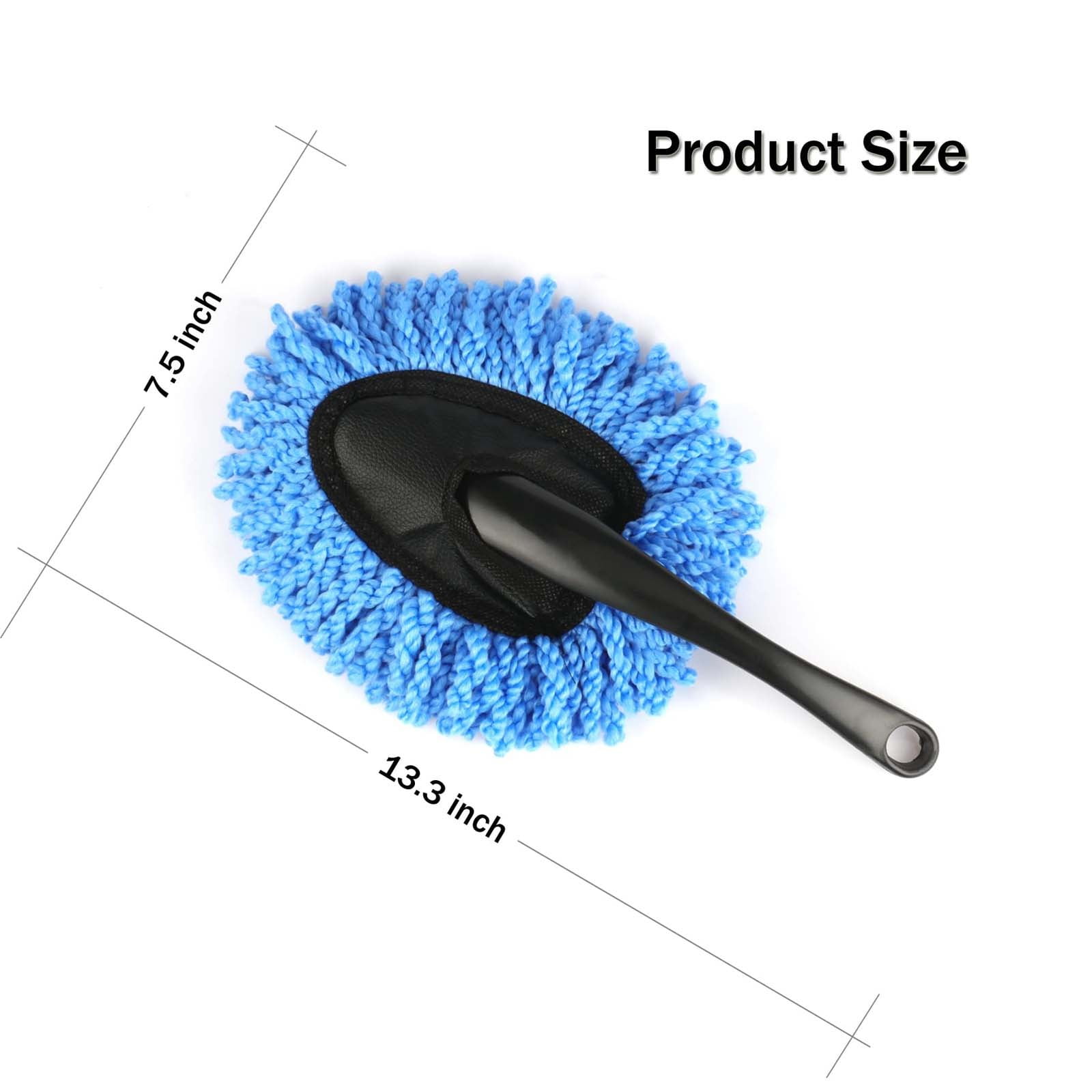 Car Dash Duster Brush, Super Soft Microfiber Multi-Functional Car Cleaning Brush, Scratch Free Dash Dusting Tool with a Anti-Skid Handle for Vehicle Home Kitchen Cleaning, 1 Pcs, 13.3x7.5 13.3