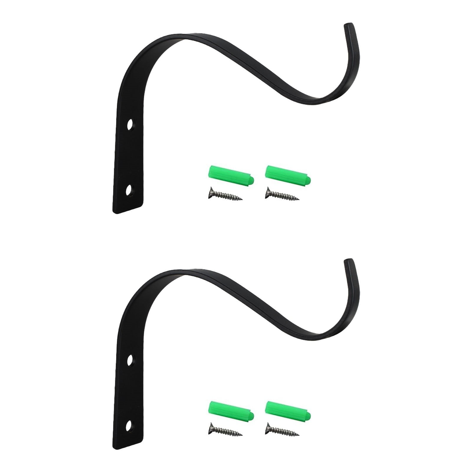 Hanging Plant Bracket, Heavy Duty Metal Wall Hooks, Decorative Plant Hangers for Outdoor Hanging Bird Feeders, Wind Chimes, Plant Baskets, 1 Pcs, 4.5x3.54 4.5