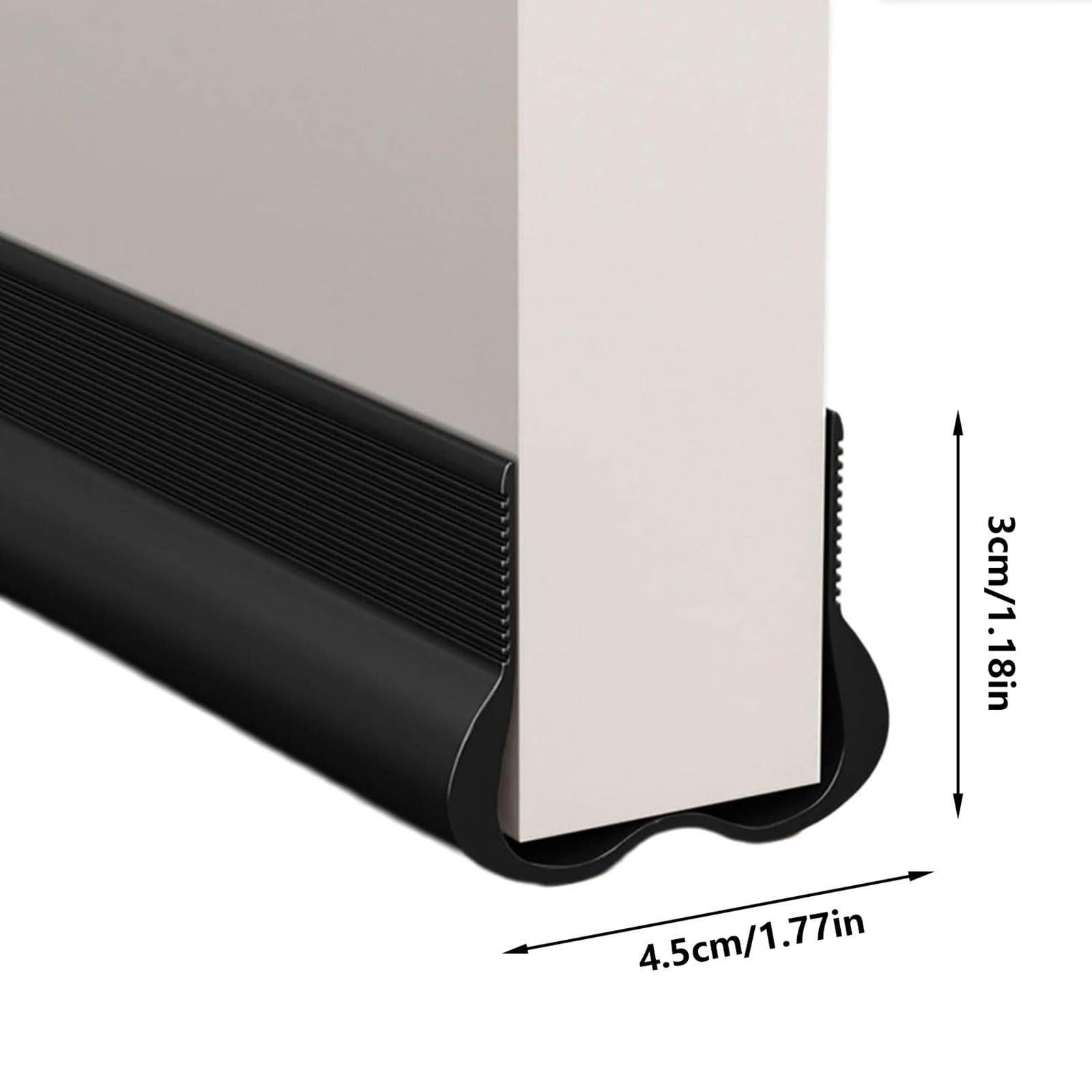 Door Draft Stopper,Draft Guard for Exterior and Interior Doors,Sound Proofing Thick Foam Strip Gap Filler,Weather Stripping Door Seal, Garage Window Blocker Noise Cold Air Insulation(Black) Brown - Image 3