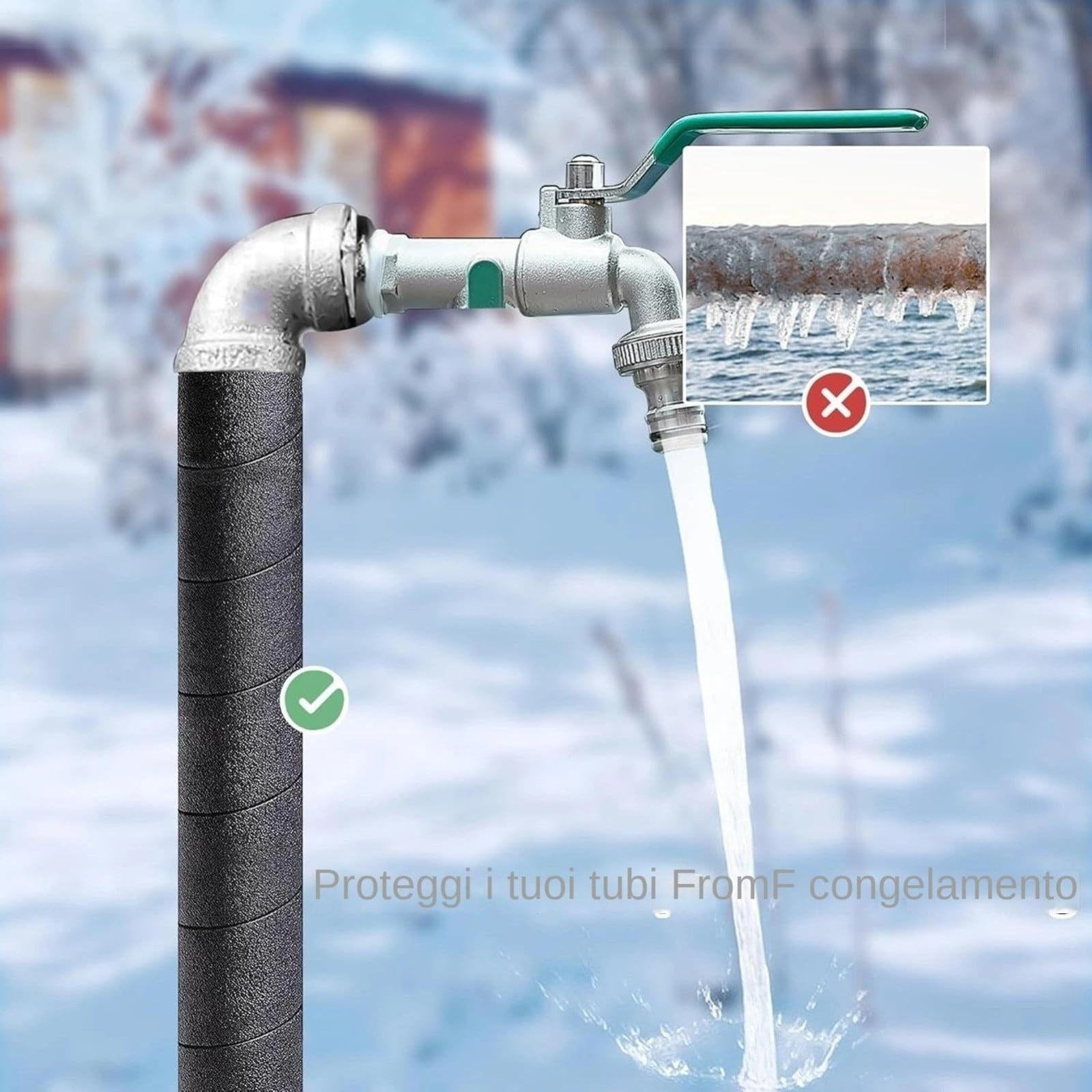 4 Pack Elbow Pipe Insulation Foam Tube,1/2 