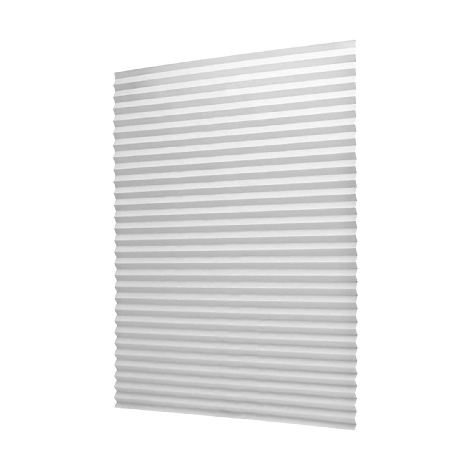 Window Blinds Cordless Blackout, No Drill Cut to Size Clip On Stick On Self Adhesive Temporary Blinds Pleated Paper Blinds Fits Blinds Window Roller for Bathroom Kitchen Living Room(Black90x150cm) White90x150cm - Image 1