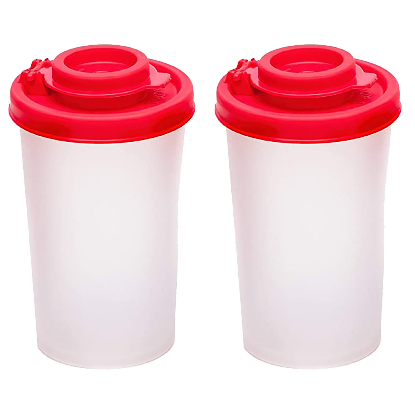 Salt And Pepper Shakers Moisture Proof,Plastic Salt Shakers,Salt Shaker To Go Camping Picnic Outdoors Kitchen Lunch Boxes Travel Spice Set Clear With Red Covers Lids Plastic Airtight Dispenser,1PCS 3PCS - Image 8