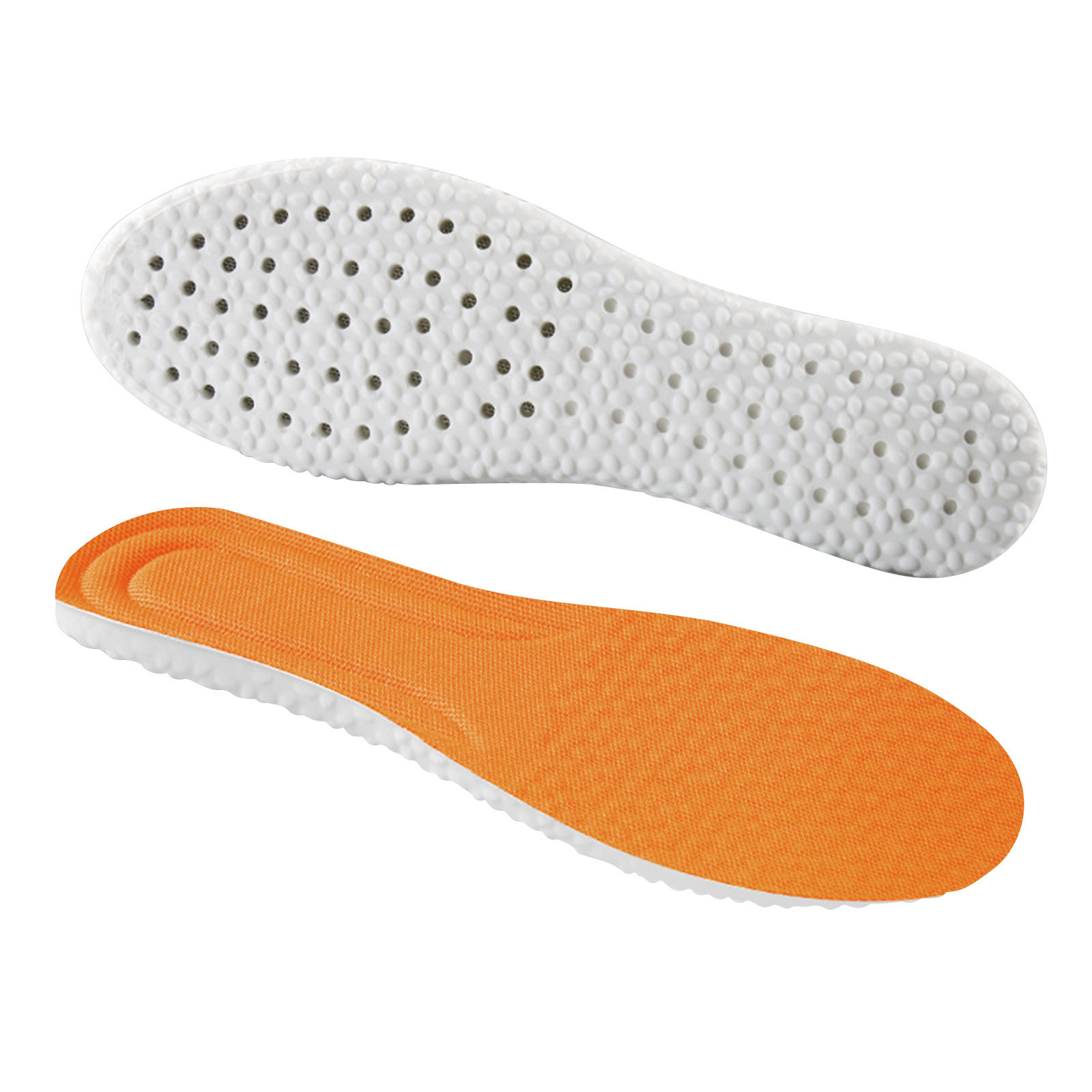 Steppers Insoles for Men Women, Massage Insole, Cloud Insole, Men's Comfortble Steppers Shoe Insoles Inserts, Memory Foam with Arch Surpport Insoles for Arch Pain,Advanced Sport Massaging Insoles Orange 37-38 - Image 1