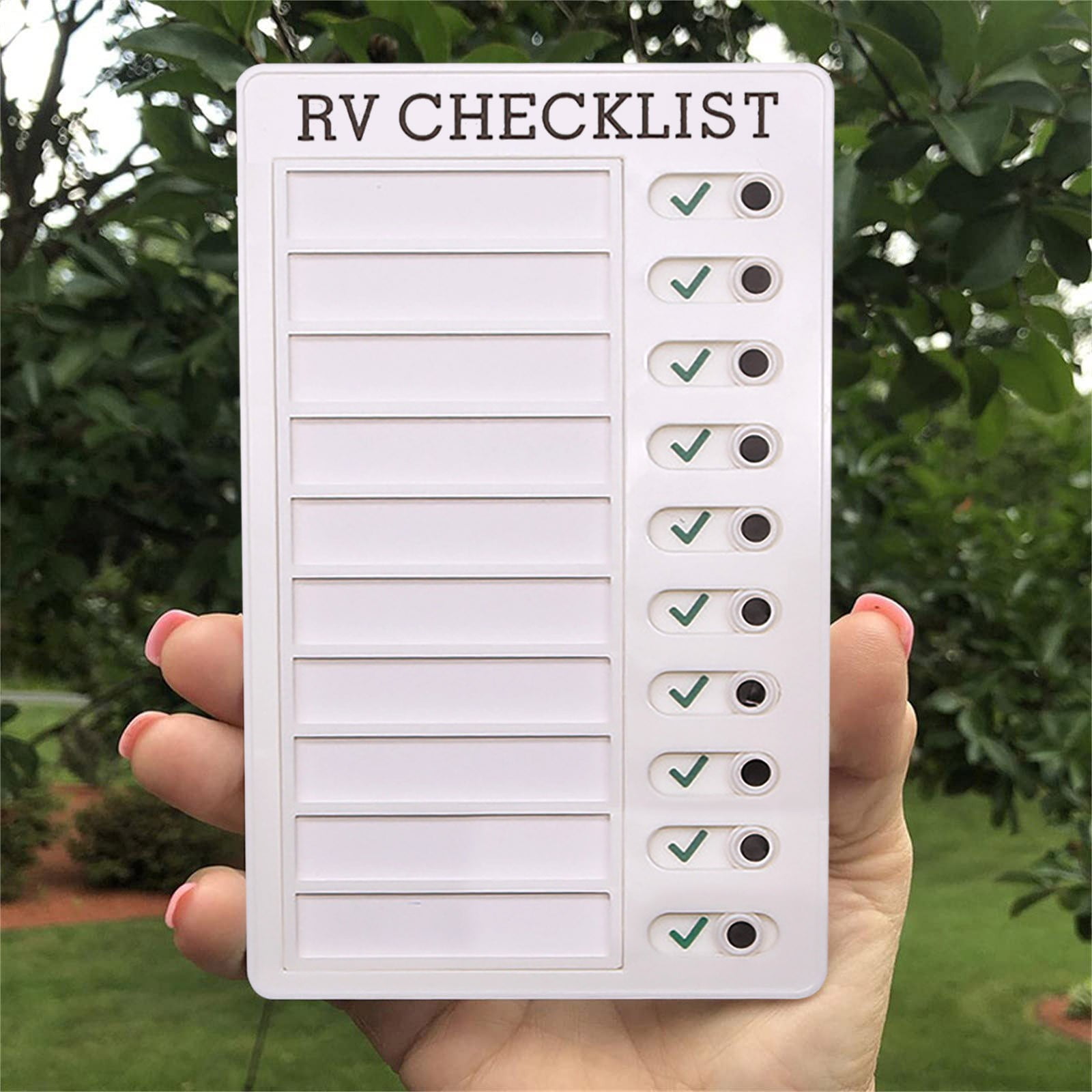 1Pc To Do List Checklist,Chores Chart for Man and Woman Chore Chart, Sliding Routine Chart to Do List, RV Checklist Task Planning Board, ADHD Tools Routine Visual Schedule Reminder(White5) Green - Image 8