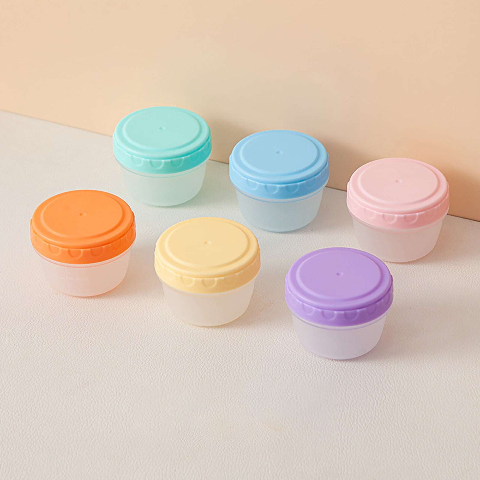 6Pcs 2Oz Small Containers With Lids,Reusable Plastic Storage Jars For Snack And Puree, Salad Dressing Container To Go, Storage Containers, Freezer Food Containers, Dishwasher Safe,Bpa Free,6PCS 36PCS - Image 7