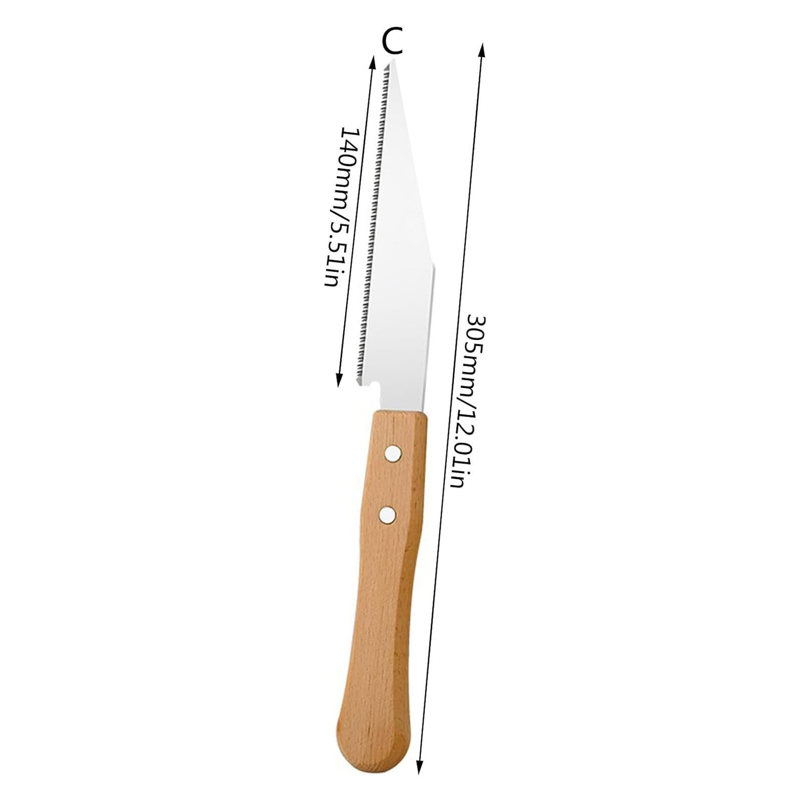Japanese Pull Saw,Small Hand Saw, Japanese Double Pull Saw with Wooden Handle,Steel Blades and Wood Handles, Handsaw Cutting Edges, Flush Cutting Trim Tool for Carpentry(Silver2) Silver2 - Image 6