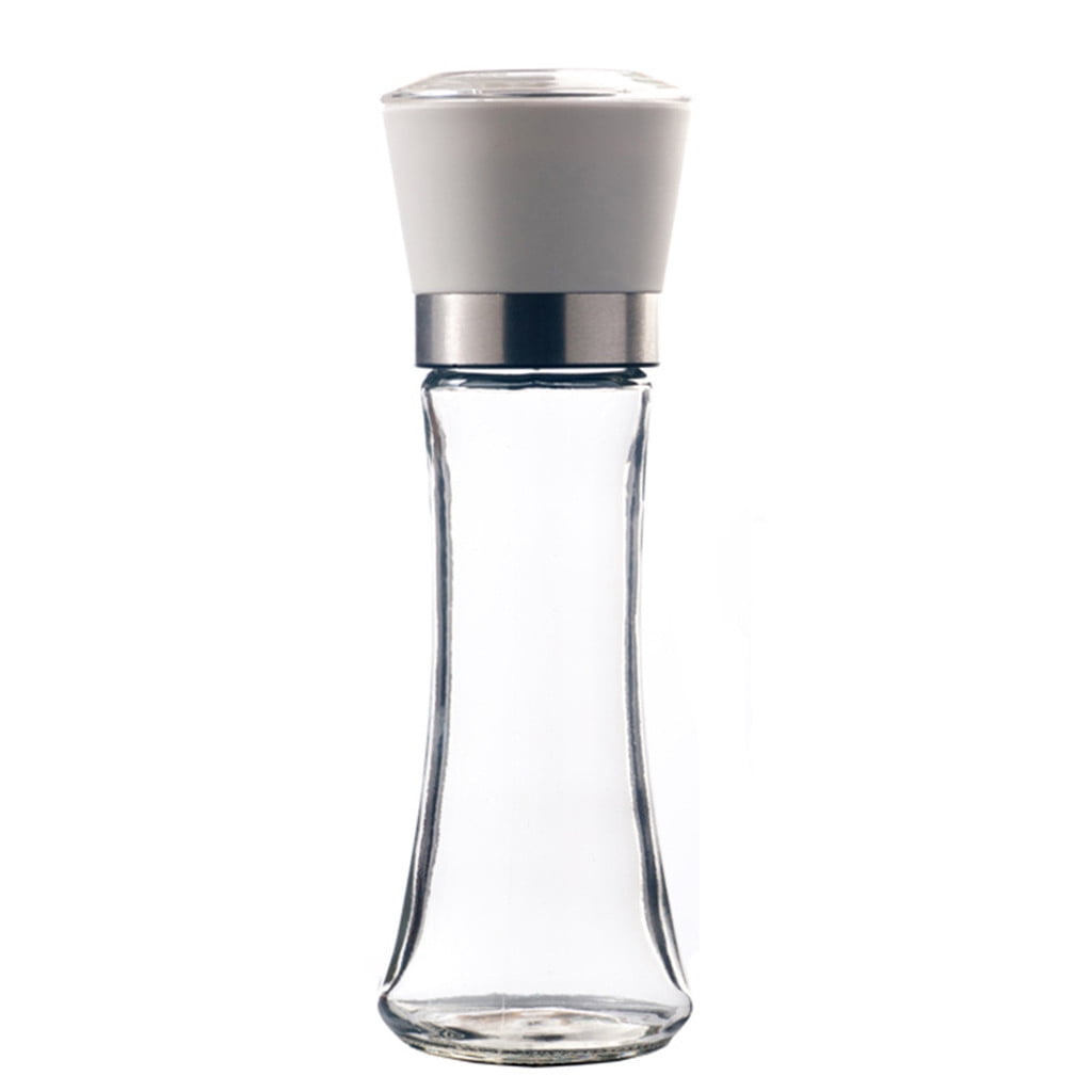 1 Pcs Salt And Pepper Grinder,Stainless Steel Sea Salt And Pepper Grinder,Glass Salt And Pepper Shakers,Refillable Sea Salt Shakers,Salt Grinder Refillable,Easy Clean Glass Grinders Black - Image 3