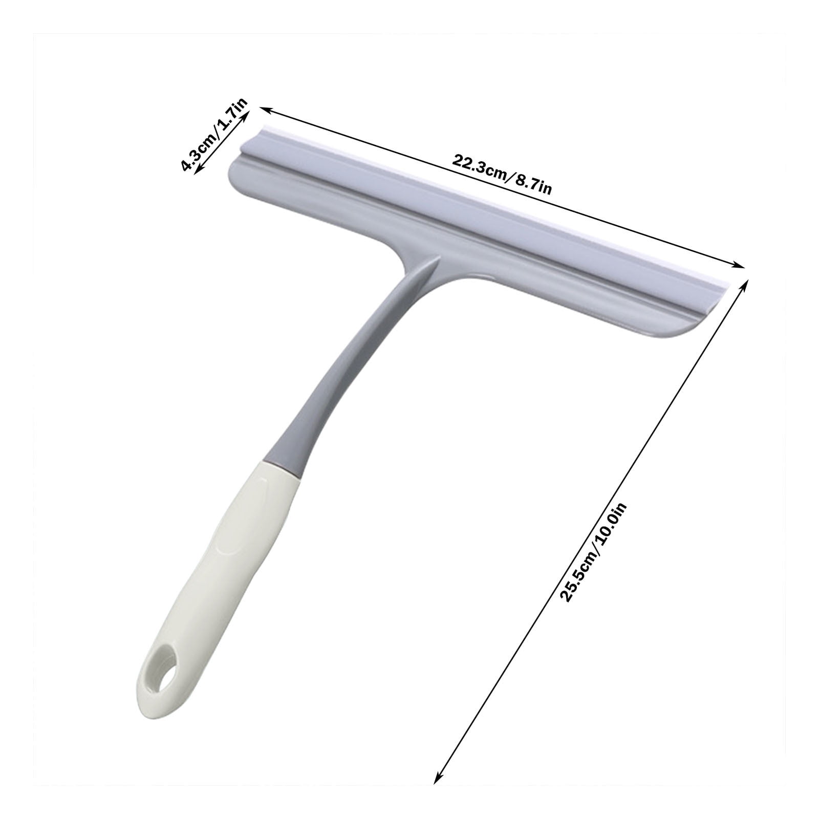 Window Cleaning Squeegee,Shower Squeegee for Shower Glass Doors,Car Window Windshield Mirror Tile Cleaner Cleaning Wiper Squeegees Tool with Hook,Window Cleaning Shower Glass Squeegees(Z3-White) Z3-White - Image 3
