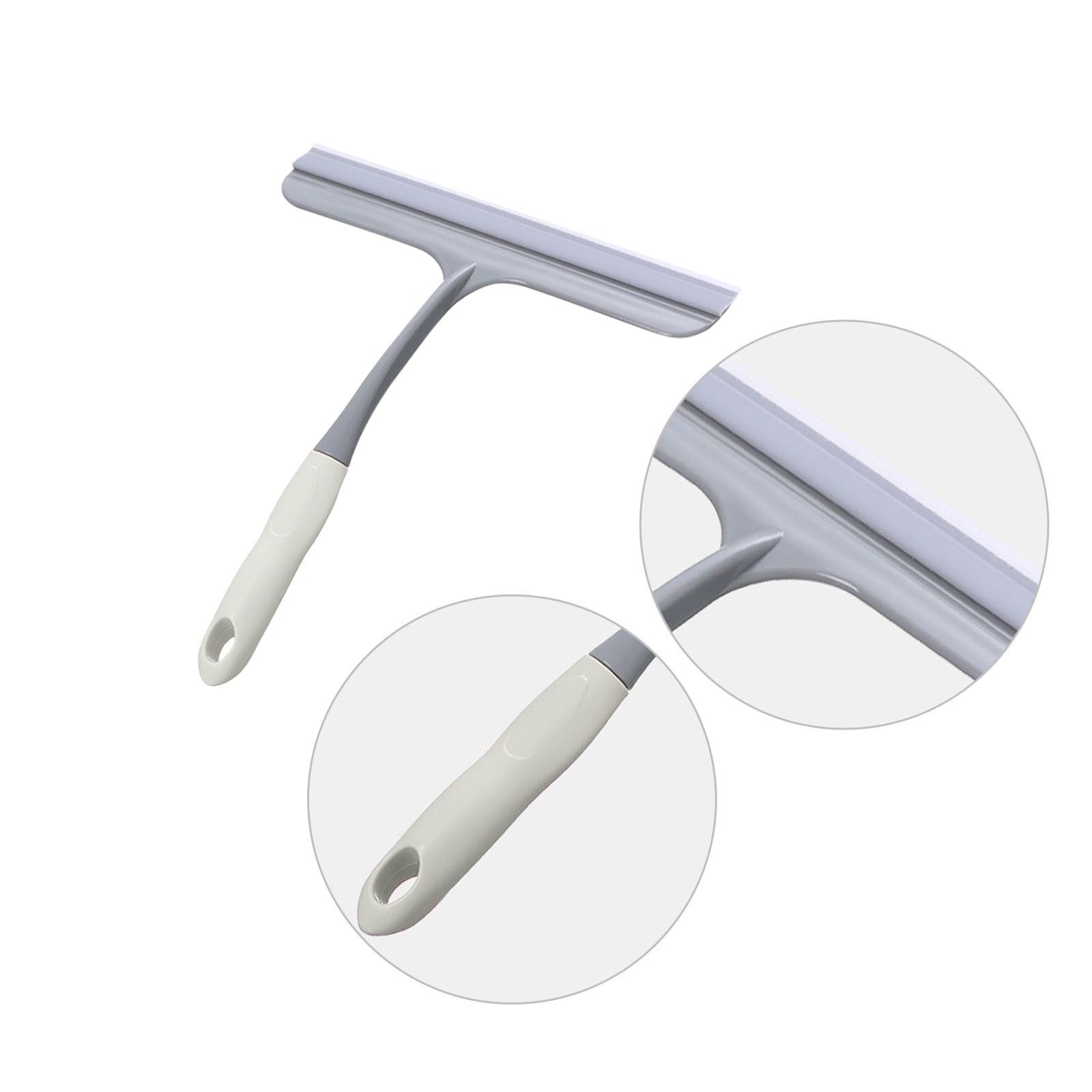 Window Cleaning Squeegee,Shower Squeegee for Shower Glass Doors,Car Window Windshield Mirror Tile Cleaner Cleaning Wiper Squeegees Tool with Hook,Window Cleaning Shower Glass Squeegees(Z3-White) Z3-White - Image 4