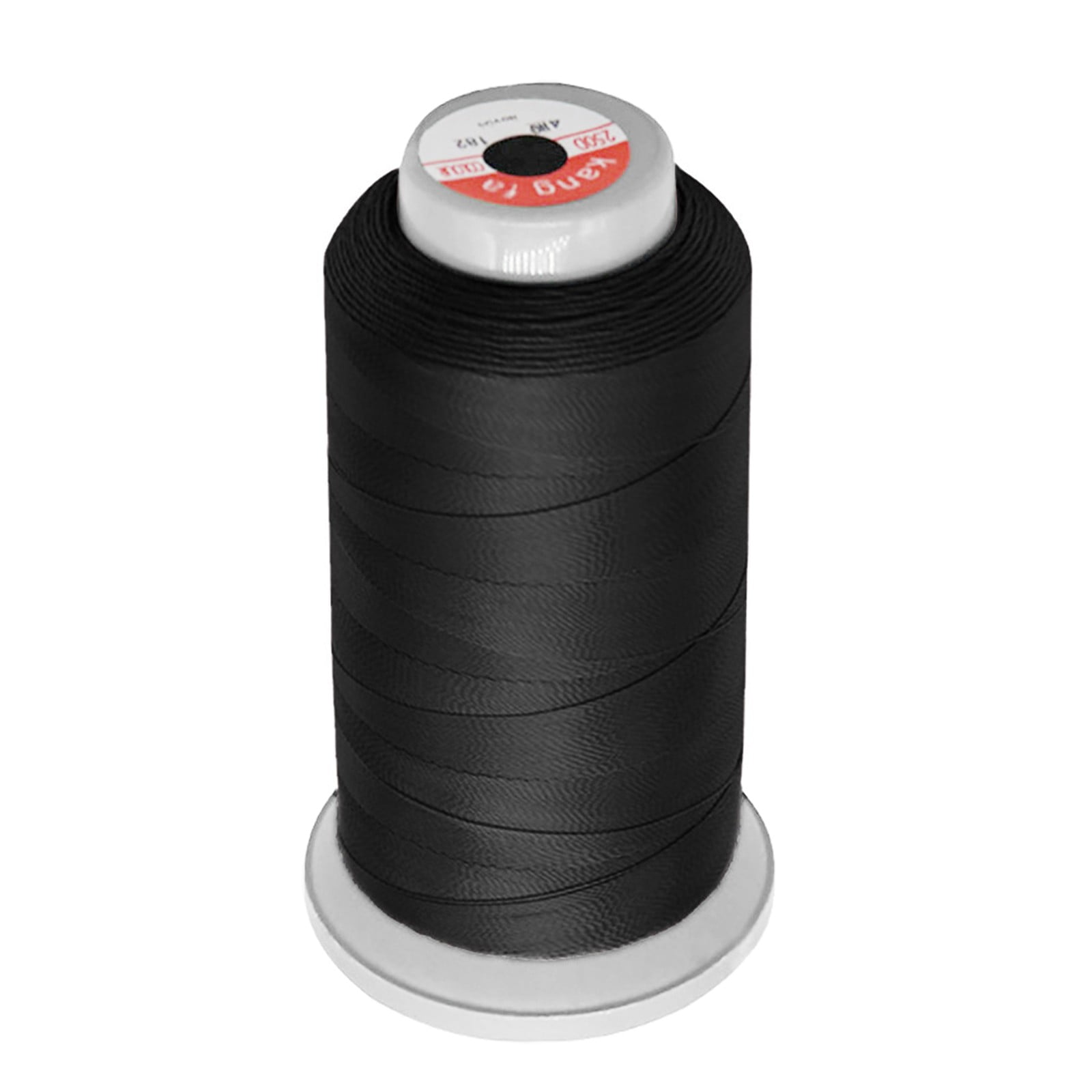 1190Yards High Strength Polyester Sewing Thread,Heavy Duty Sewing Threads,210D Thread,All Purpose Sewing Thread Cones, High Tensile Polyester Thread Spools for Sewing, Quilting, Serger Machines Black - Image 1