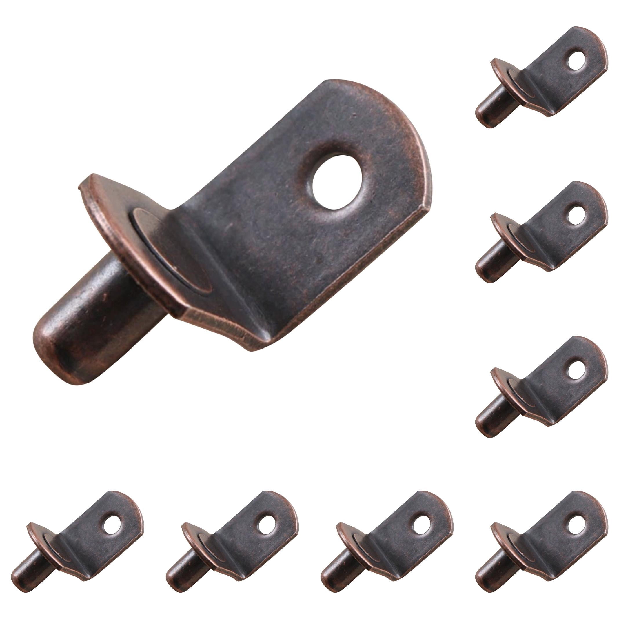 20 Pcs Shelf Support Peg,L Shaped Metal Shelf Peg With Hole,6 Mm Cabinet Shelf Bracket Peg,L-Shaped Plated Shelf Pins Holders for Bookcase Kitchen Closet Shelf Shelves Furniture Cabinet,20PCS C - Image 1