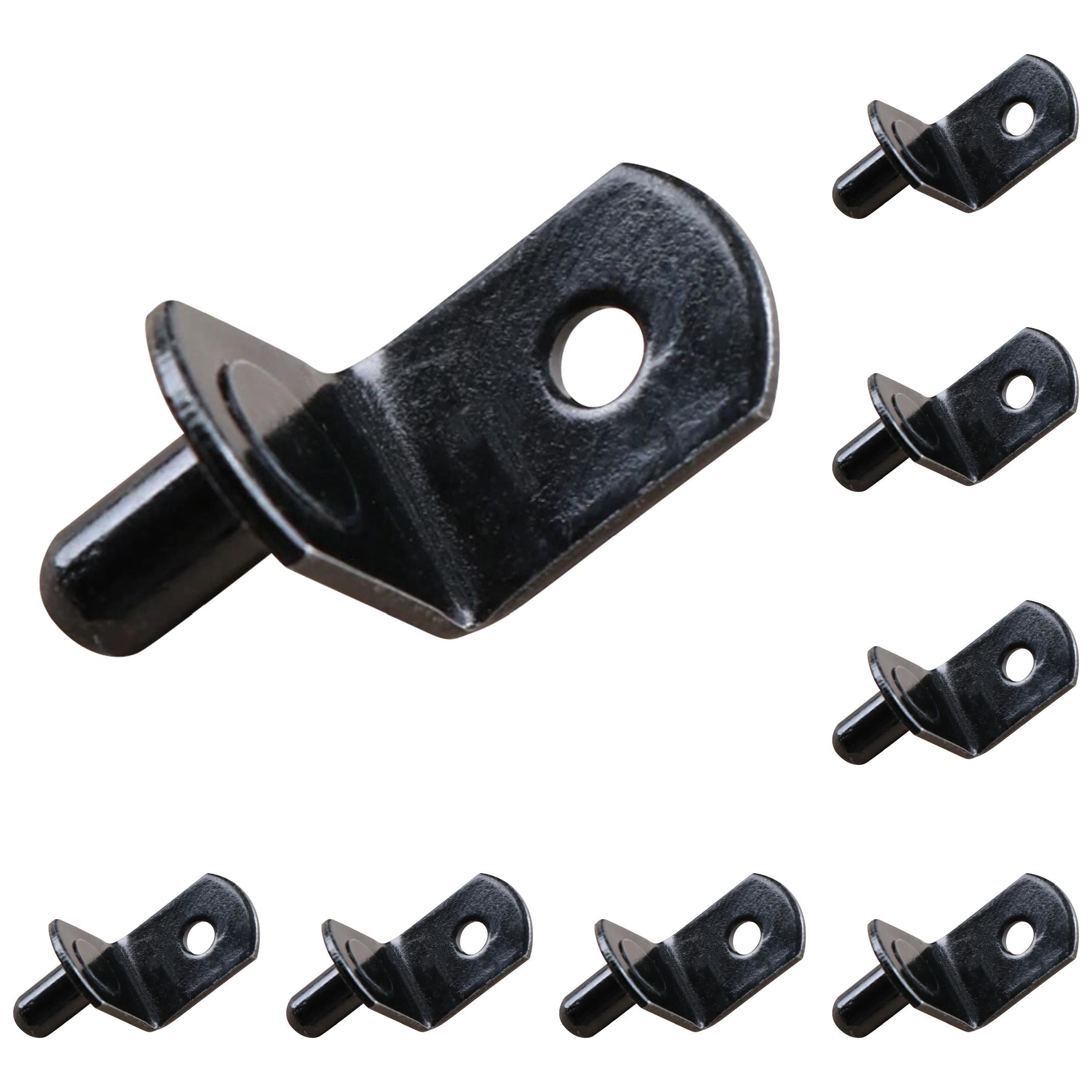 20 Pcs Shelf Support Peg,L Shaped Metal Shelf Peg With Hole,6 Mm Cabinet Shelf Bracket Peg,L-Shaped Plated Shelf Pins Holders for Bookcase Kitchen Closet Shelf Shelves Furniture Cabinet,20PCS E - Image 1