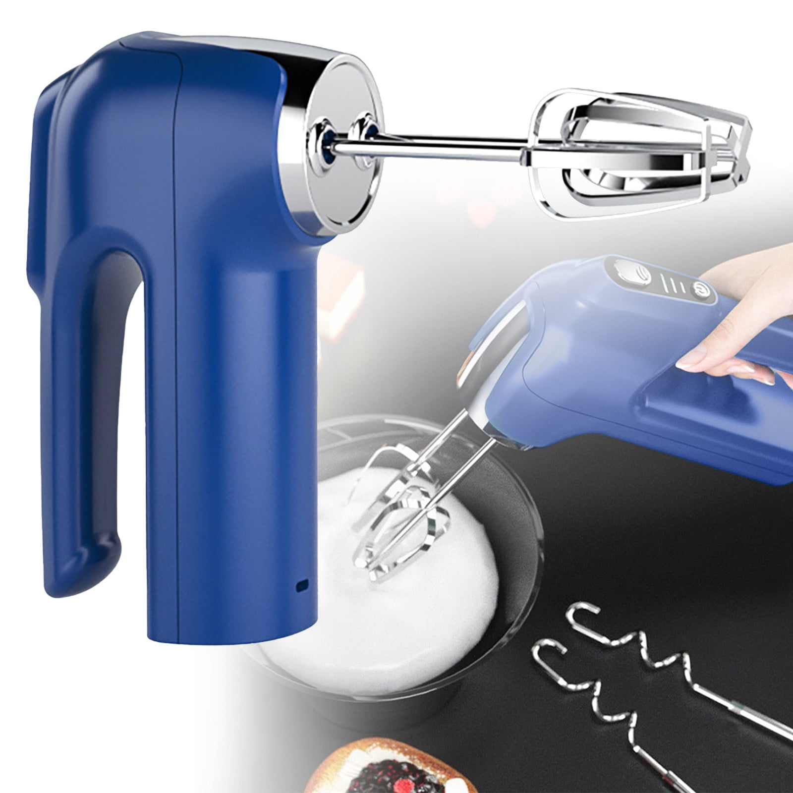 Powerful Hand Mixer, 3-Speed Hand Held Mixer for Baking, Lightweight Stainless Hand , Kitchen Mixer for , Cookies, 1 Pcs, 7.2x4.72 7.2