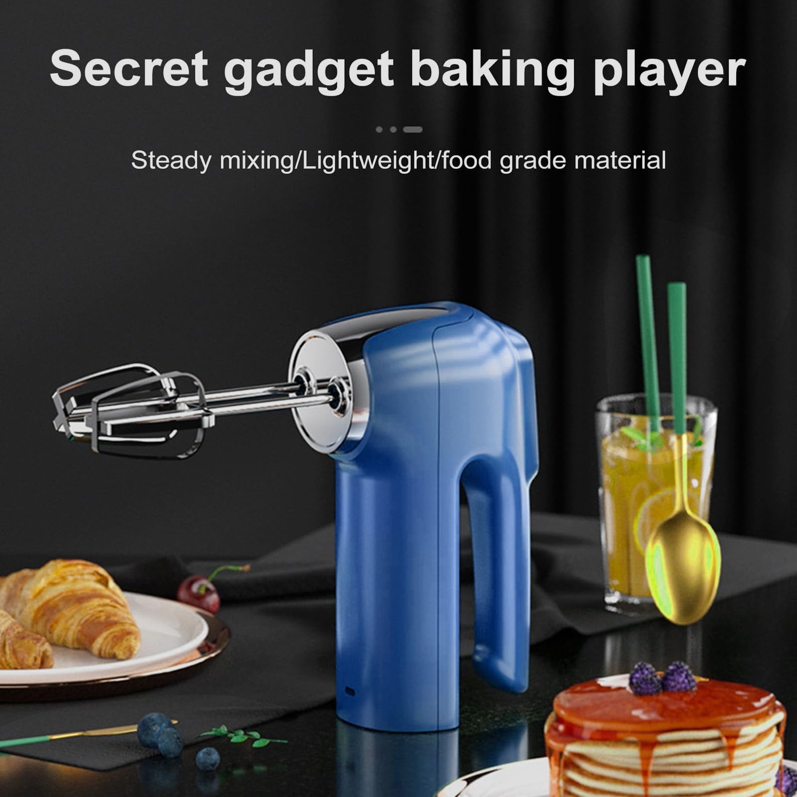 Powerful Hand Mixer, 3-Speed Hand Held Mixer for Baking, Lightweight Stainless Hand , Kitchen Mixer for , Cookies, 1 Pcs, 7.2x4.72 7.2